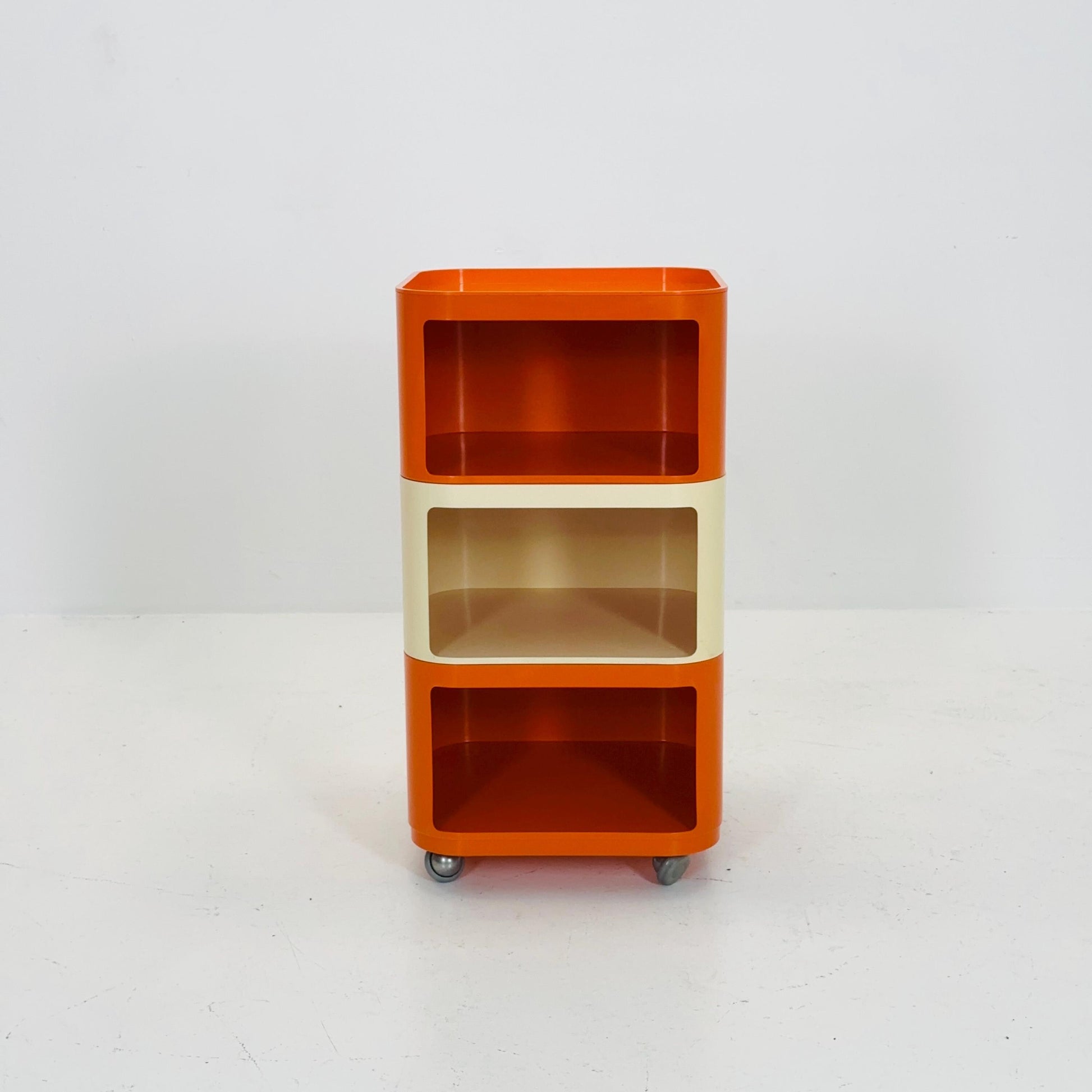 Componibili Square 3 parts serving trolley by Anna Castelli for Kartell - Italy 1960s