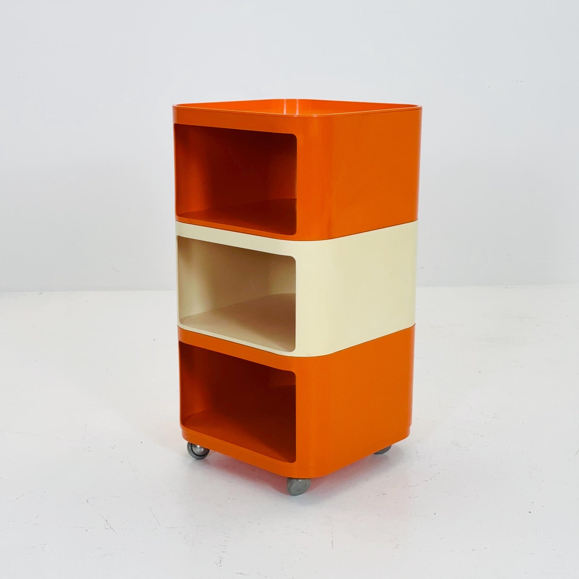 Componibili Square 3 parts serving trolley by Anna Castelli for Kartell - Italy 1960s