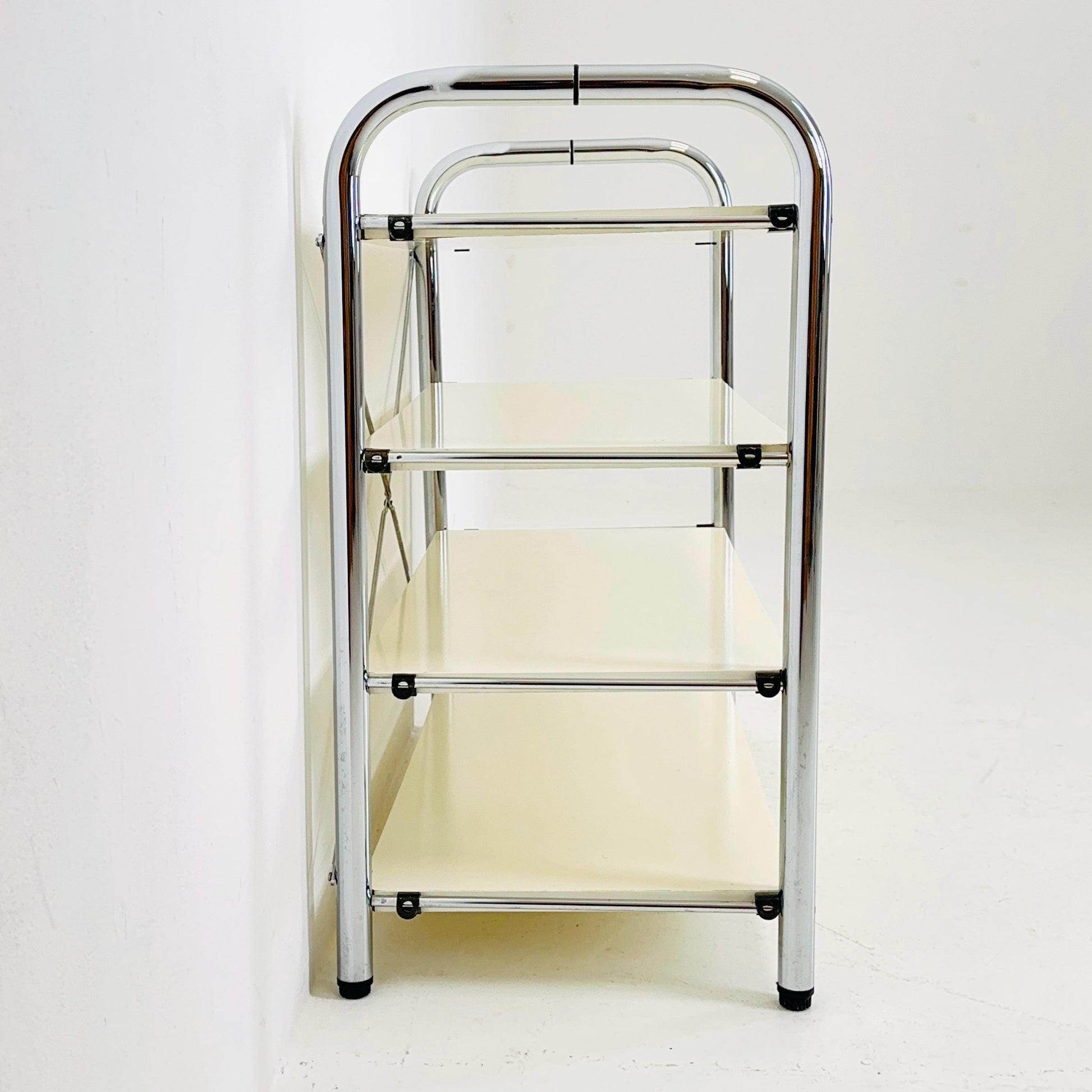 Minimalist white standing shelving system Niklas BY Rutger Andersson for IKEA Sweden 1980s