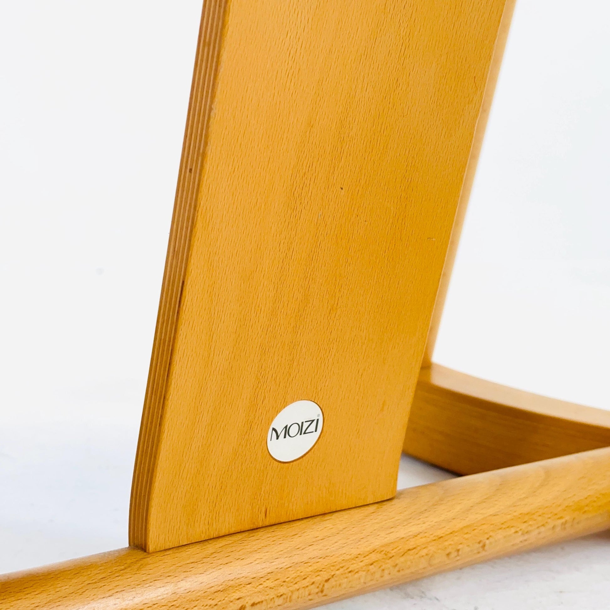 Vintage Moizi Rocking Chair – Ergonomic German Design with Natural Wood Finish, 1990s