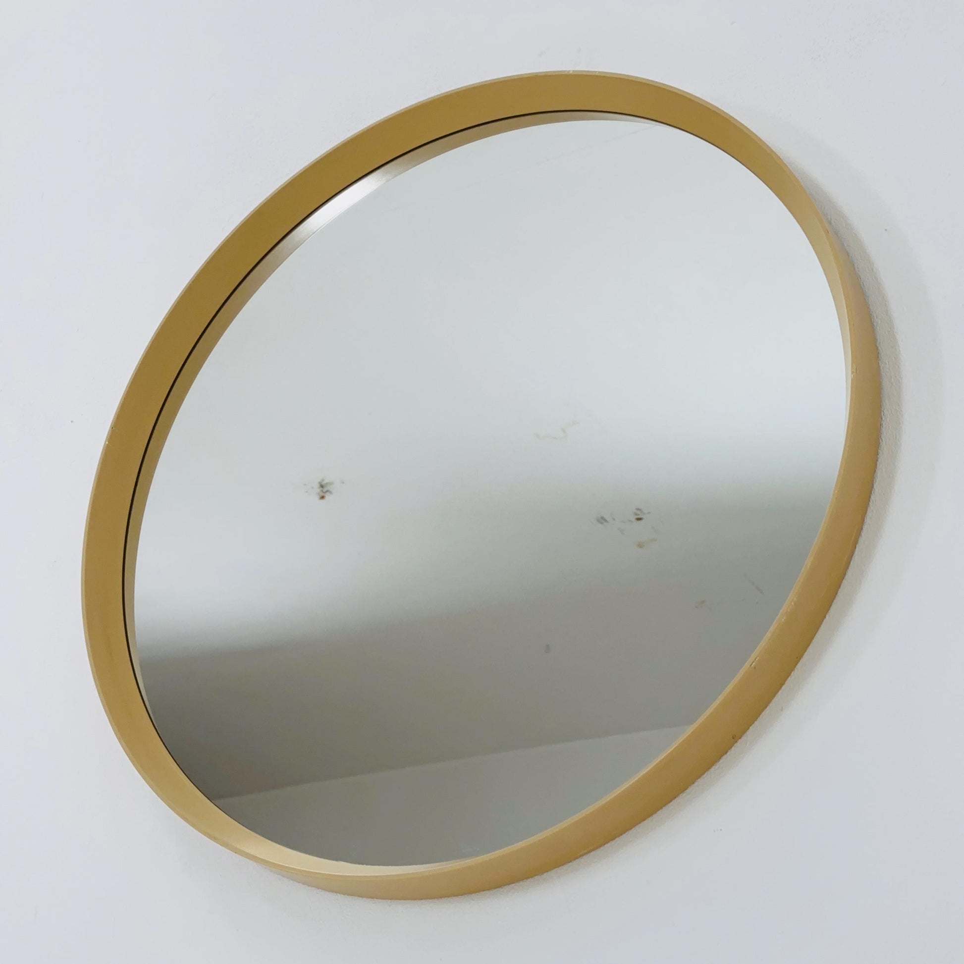 Large Space Age \Mid-Century Round Mirrror, 1970s