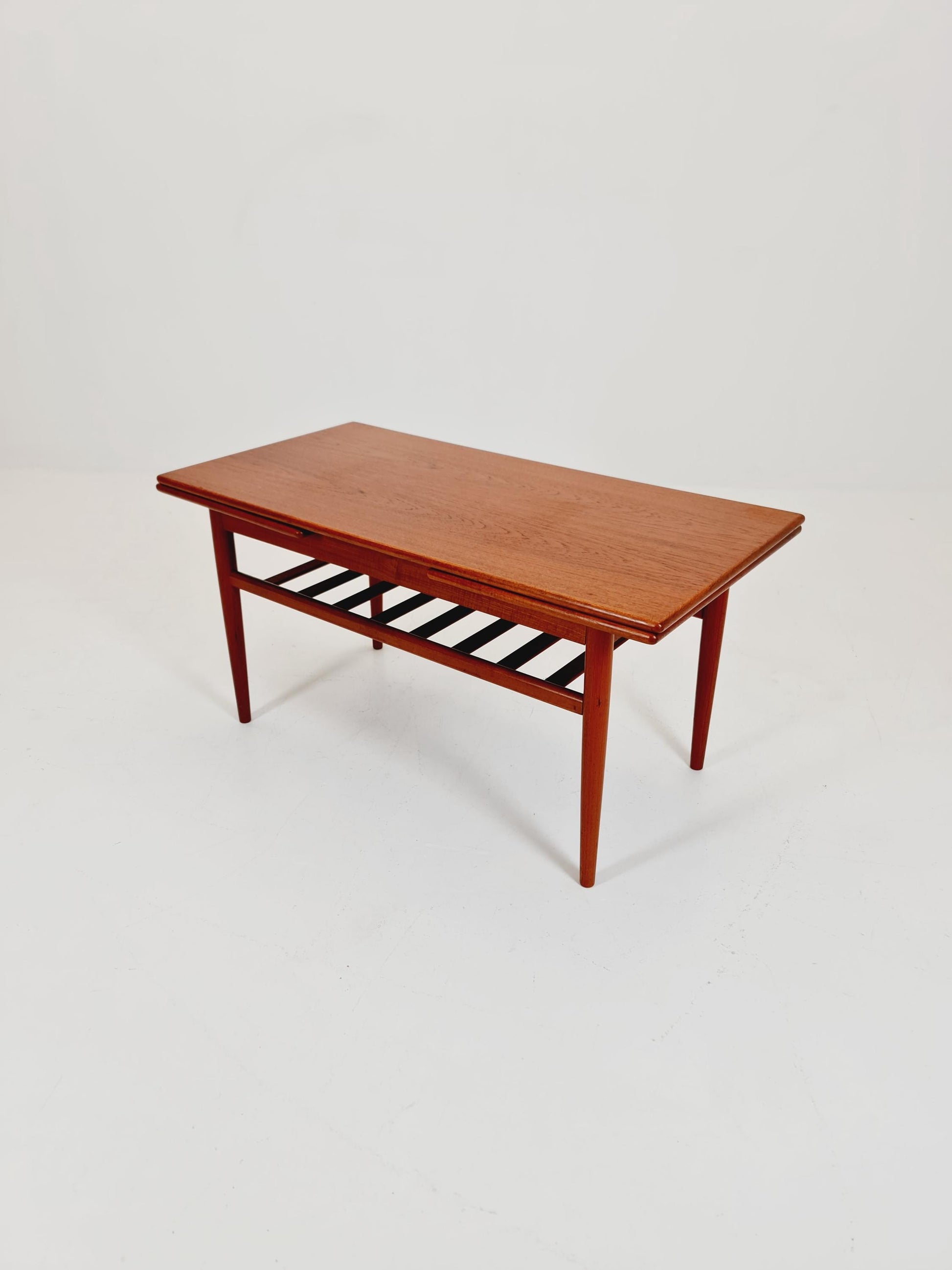 Midcentury Danish teak extendable coffee table by Trioh, 1960s