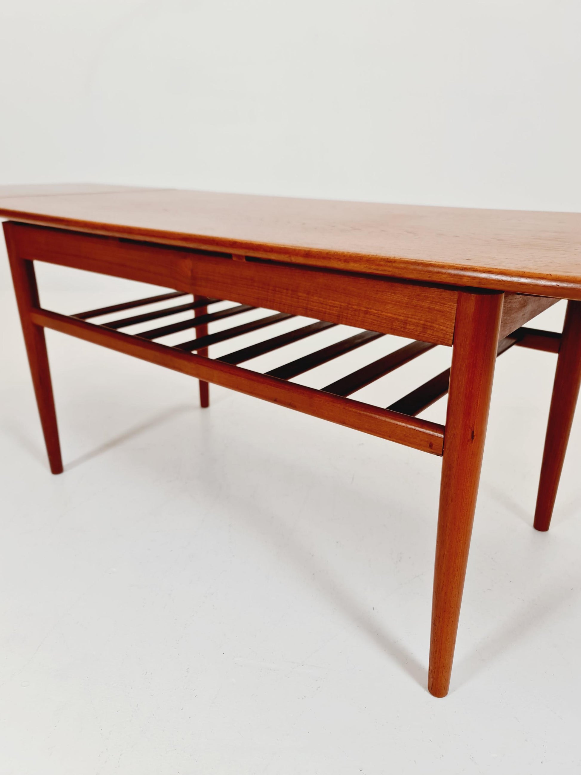 Midcentury Danish teak extendable coffee table by Trioh, 1960s