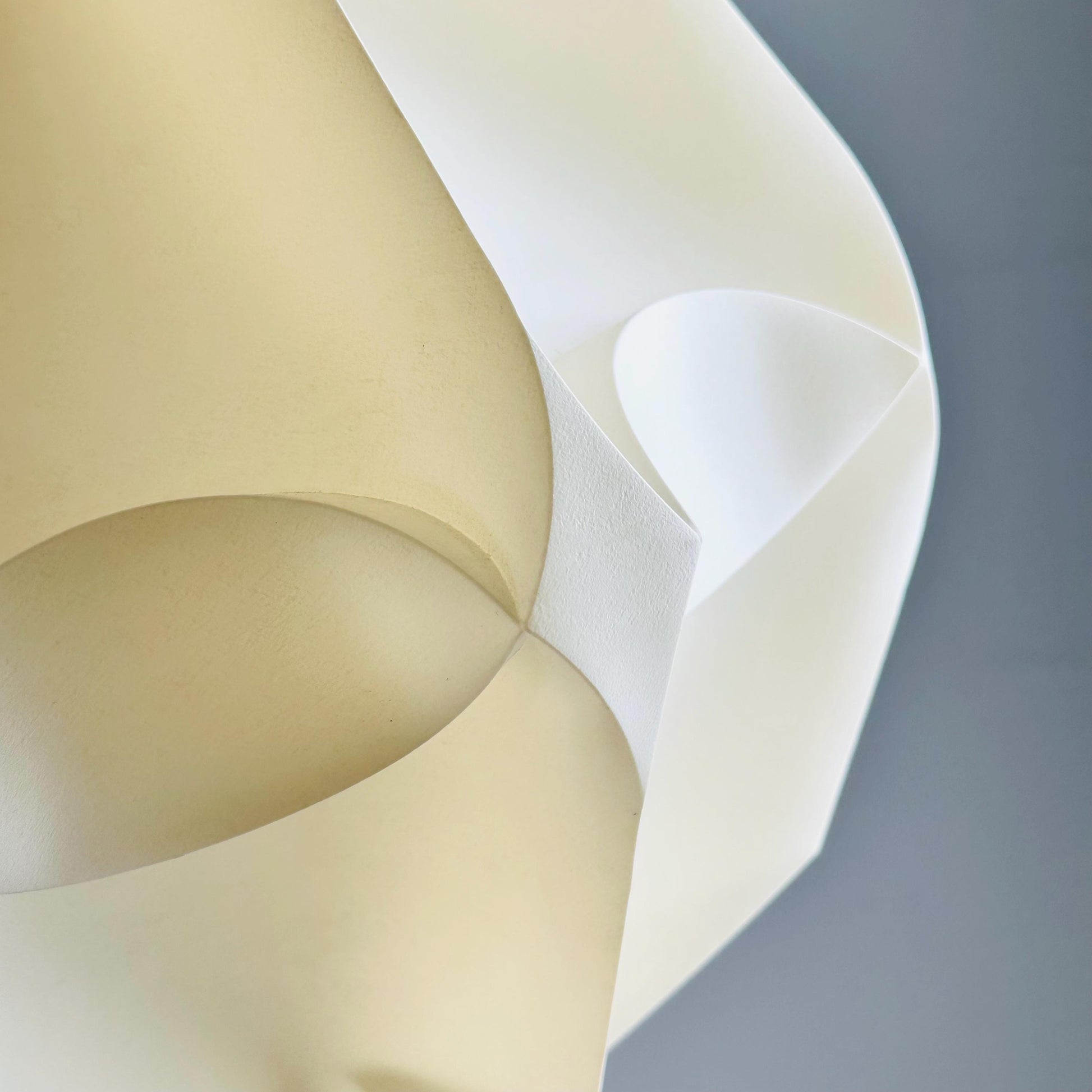 Mid century modern Geometric plastic ,sculptural Pendant Lamp, 1970s