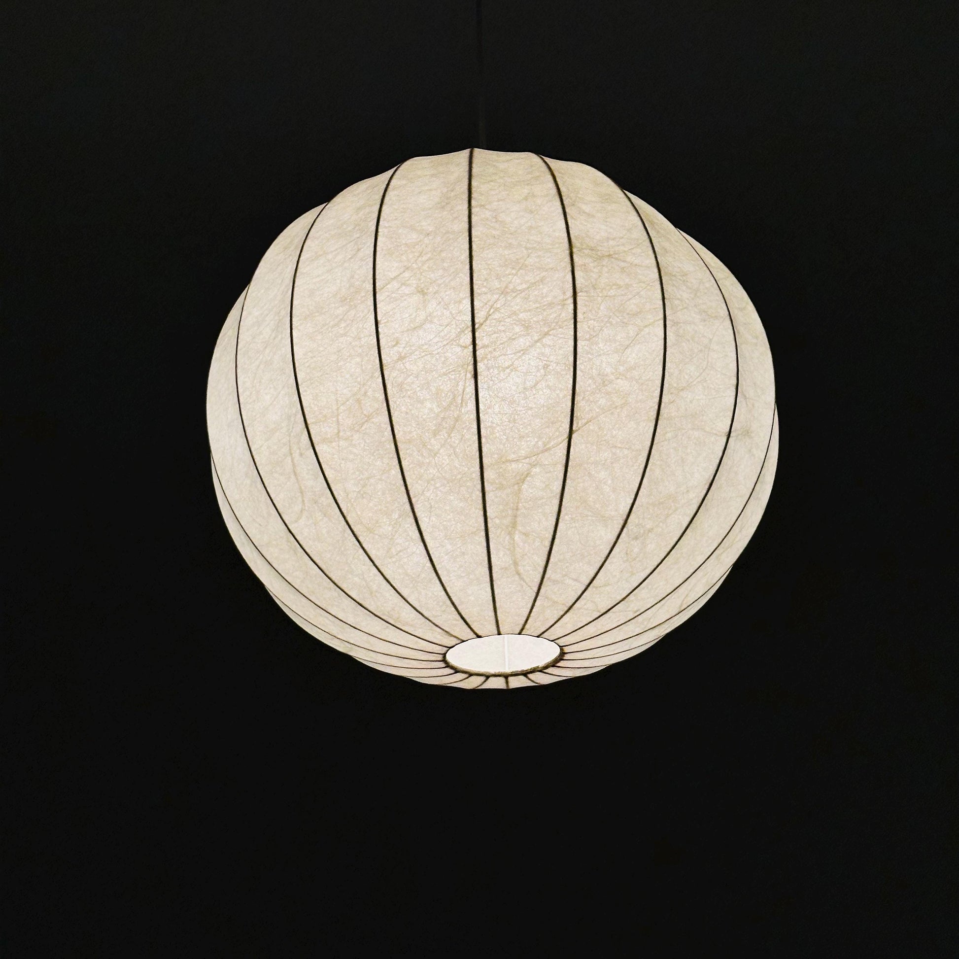 Mid-Century Italian Round Cocoon Pendant Lamp by Achille Castiglioni , 1960s