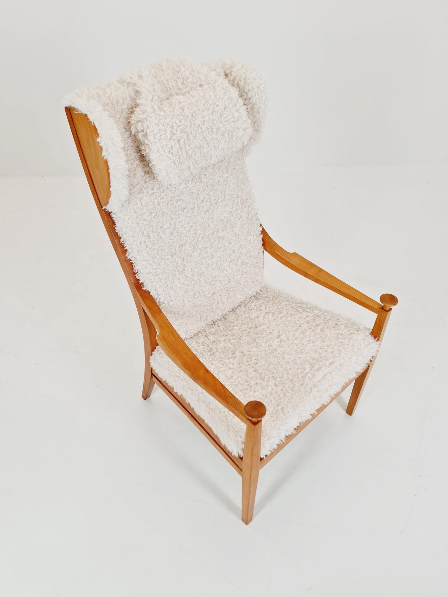 Vintage Mid century German Wing armchair 1950s