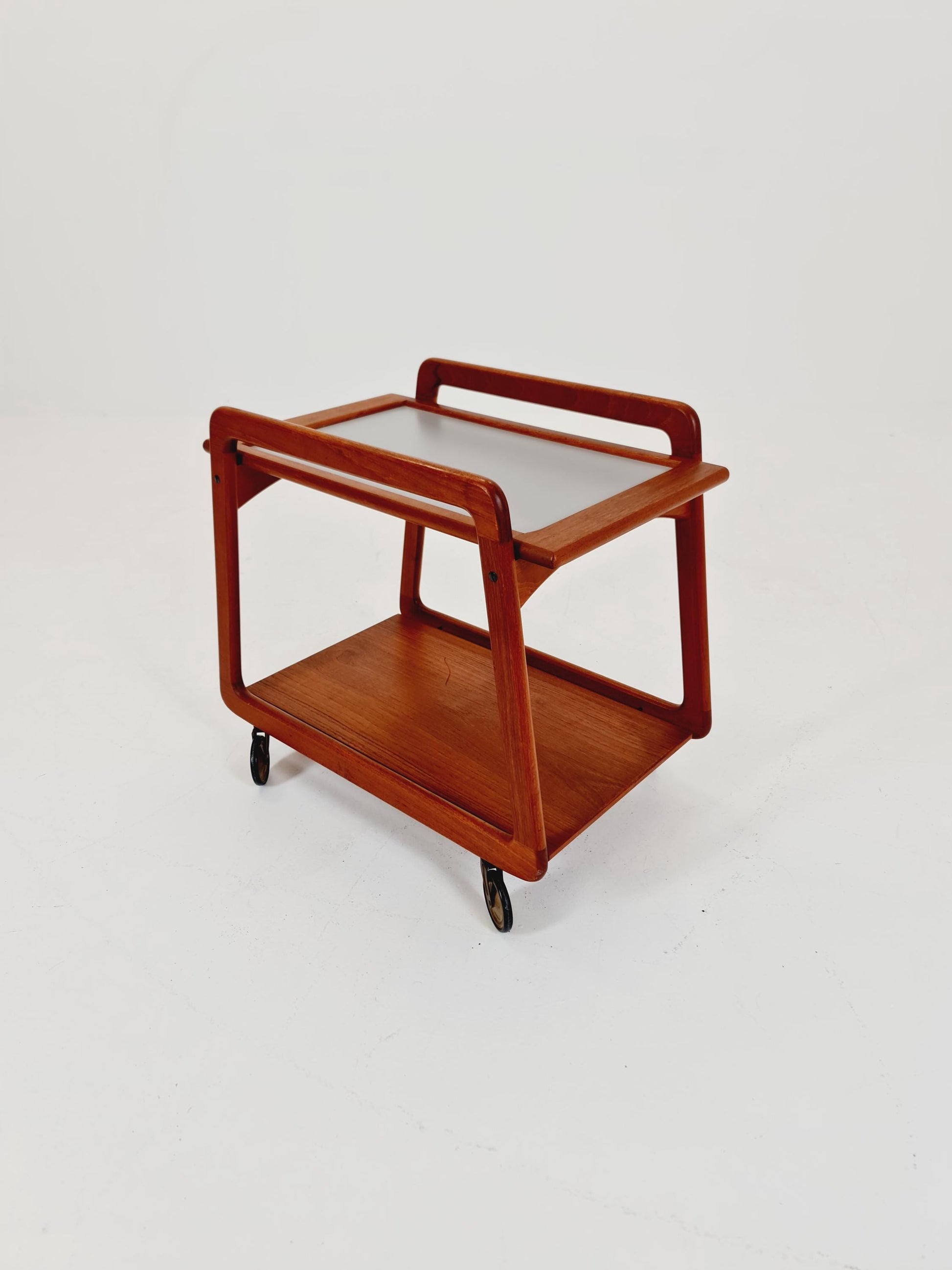 Vintage mid century danish trolley in solid teak/ bar cart By SIKA Mobler , 1960s