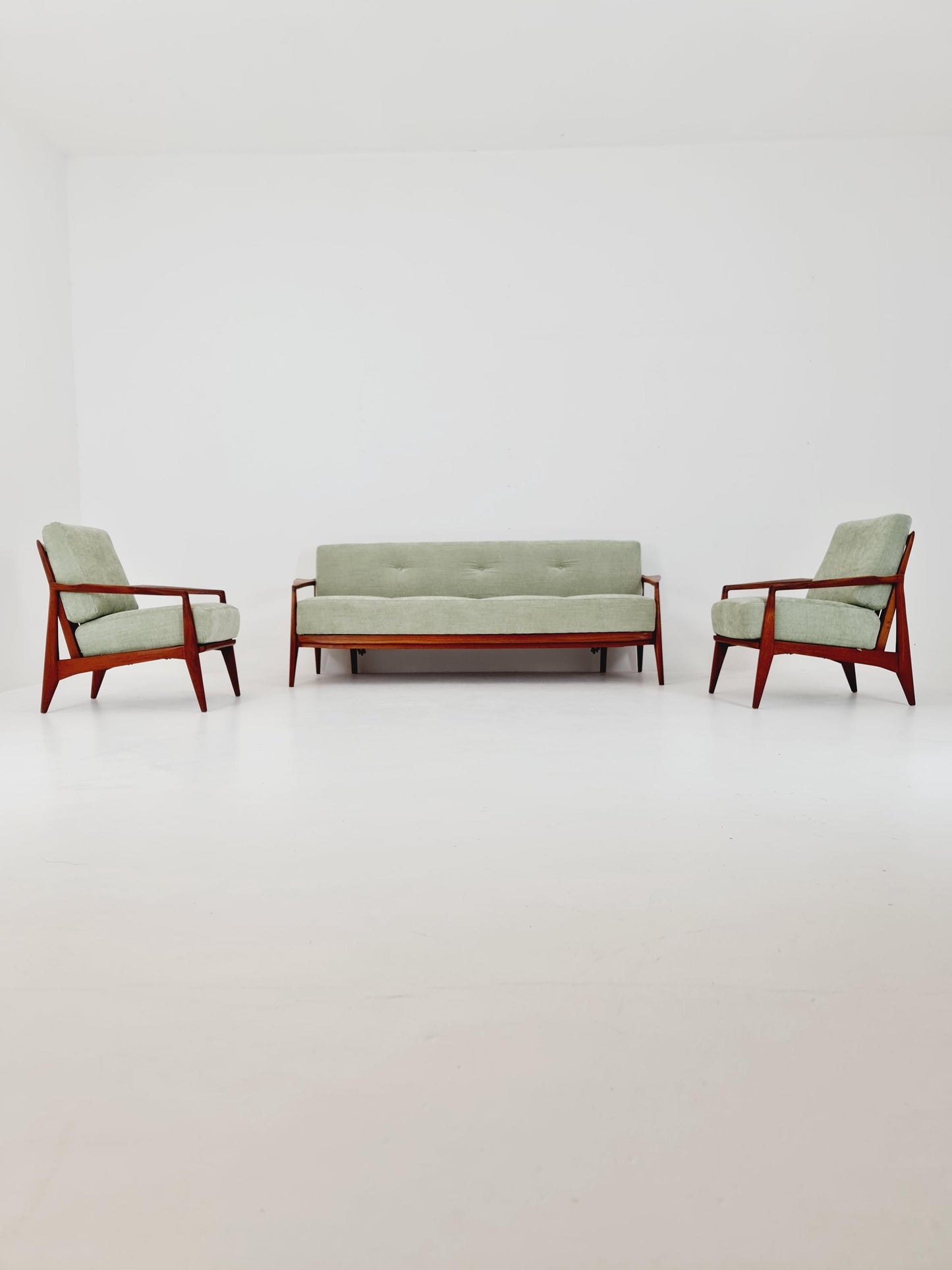 Mid-century Rare Danish teak lounge sofa/ Easy sofa /daybed, 1960s