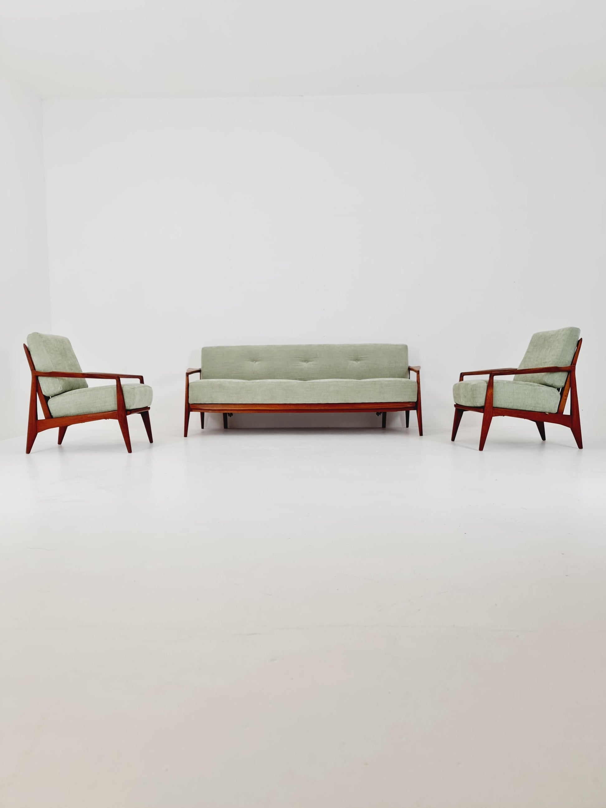 Mid-century Rare Danish teak lounge sofa/ Easy sofa /daybed, 1960s