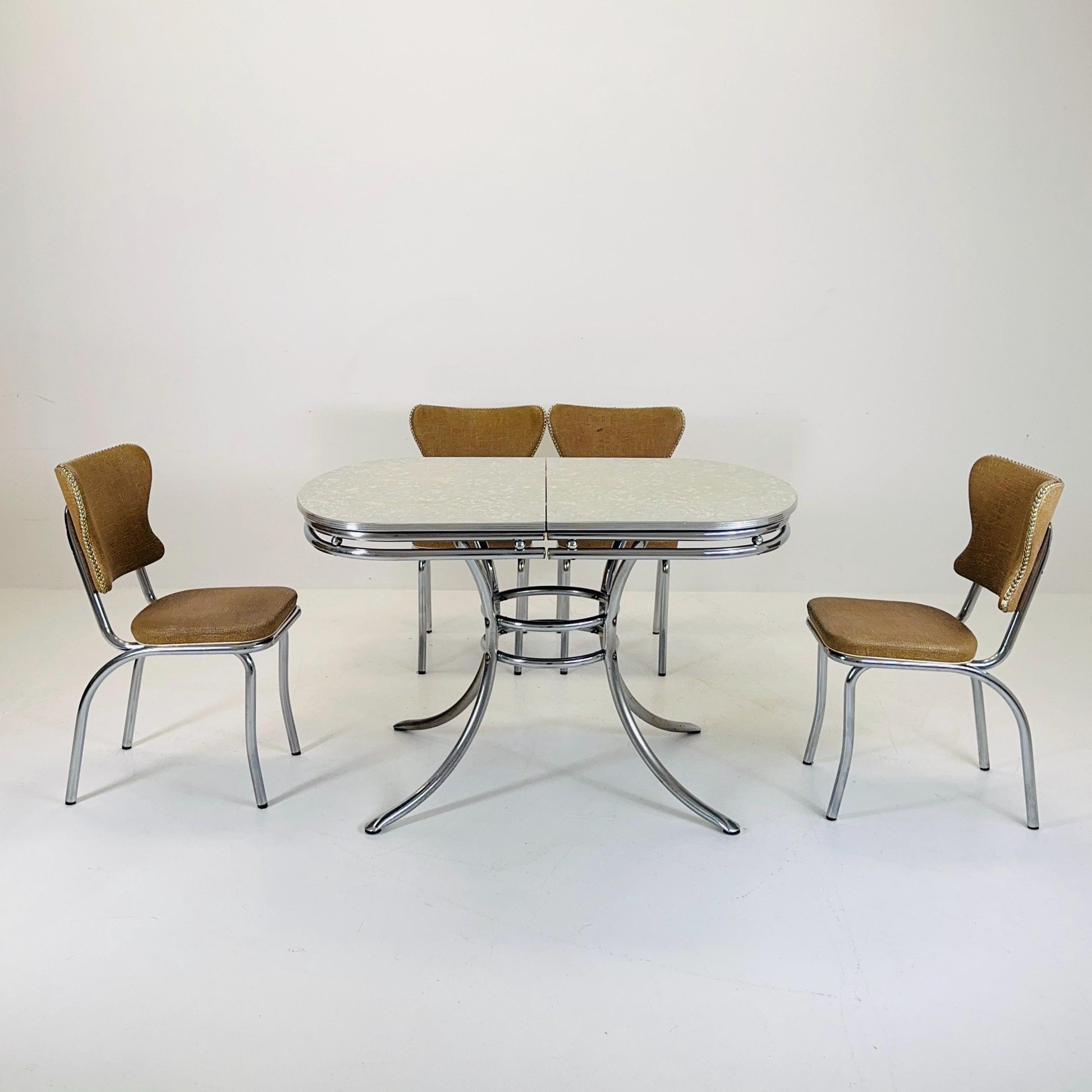 Mid-Century Bauhaus Design Dining Set Germany 1950s