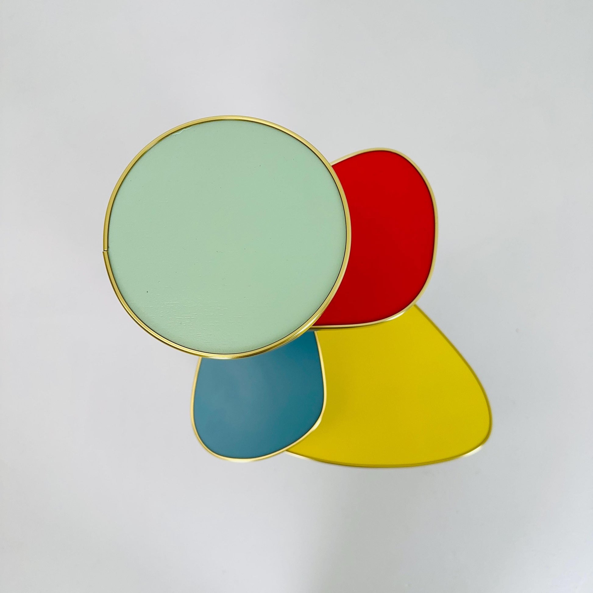 BIG German Plant Stand, Colorful Vintage Mid-Century Minimalist Indoor Plant Stand Side Table Retro flower table