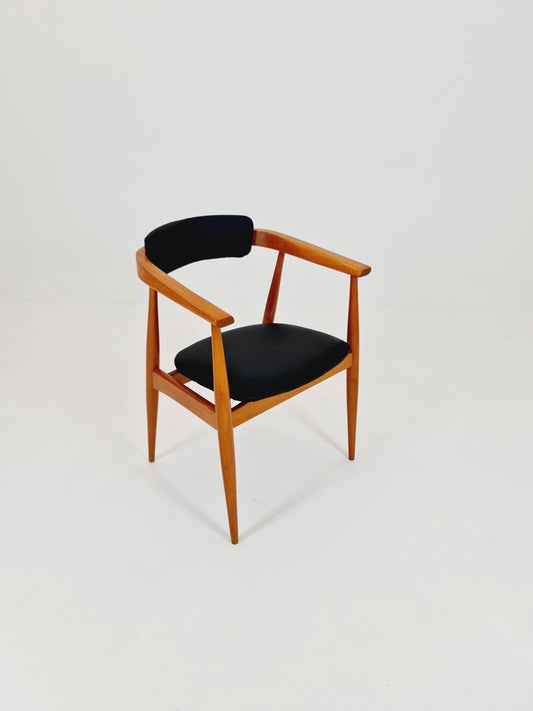 Mid Century German leather chair by Lübke, 1960s