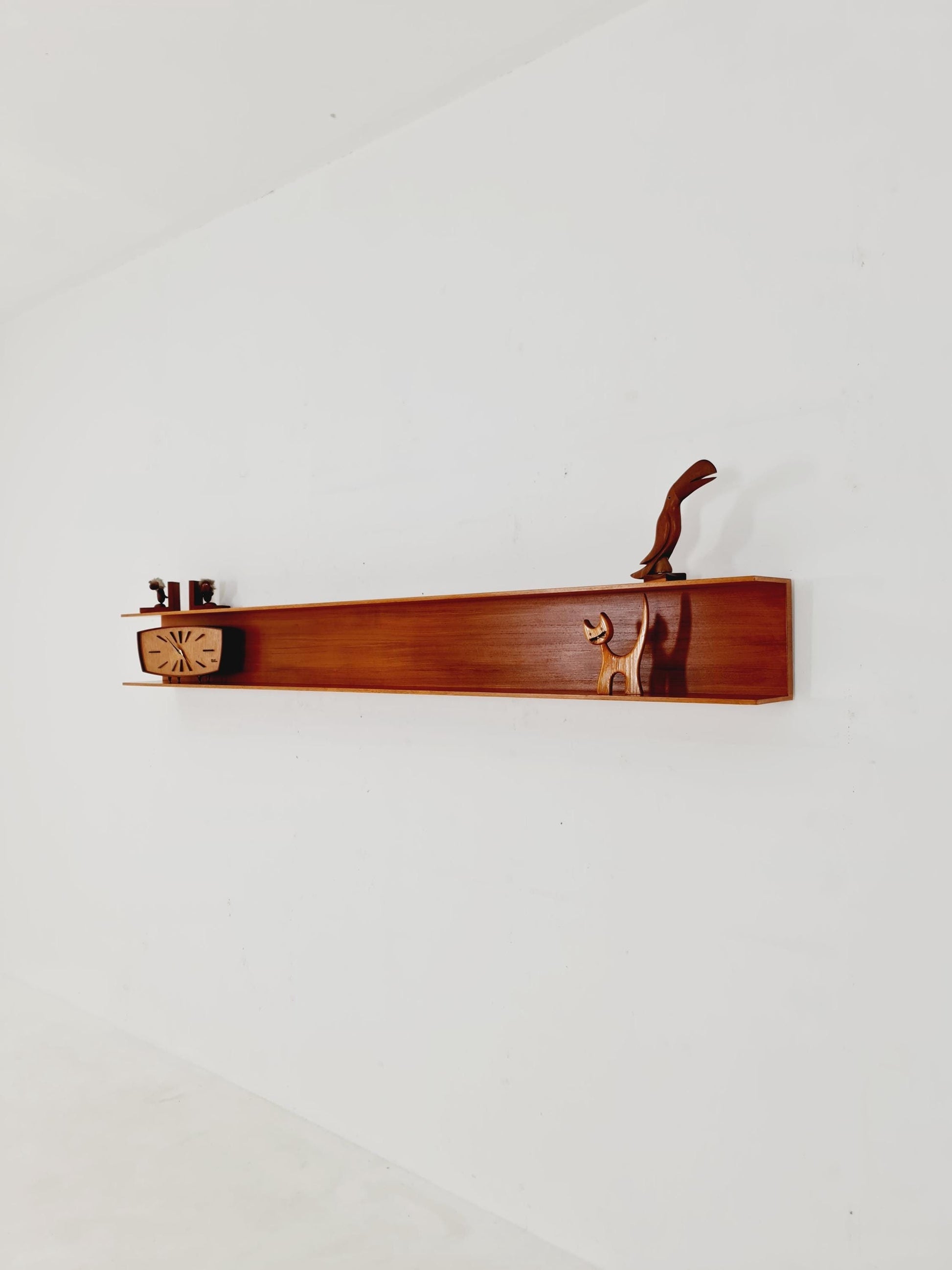 Long German Wilheilm Renz for Walter Renz hanging shelf, 1960s
