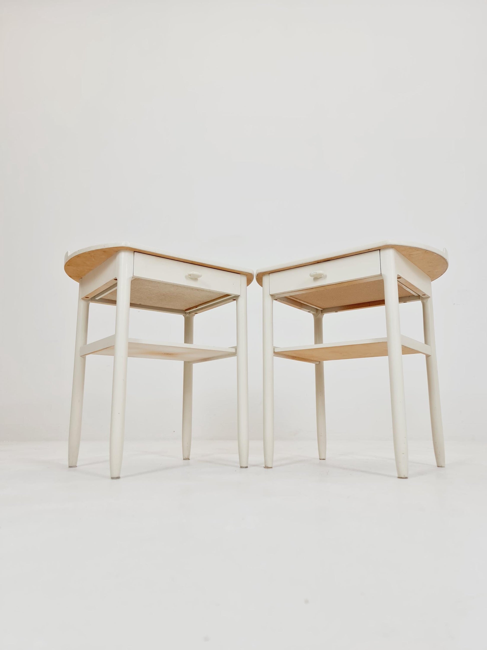 Swedish nightstands mid century design by Bertil Fridhagen for Bodafors ,1960