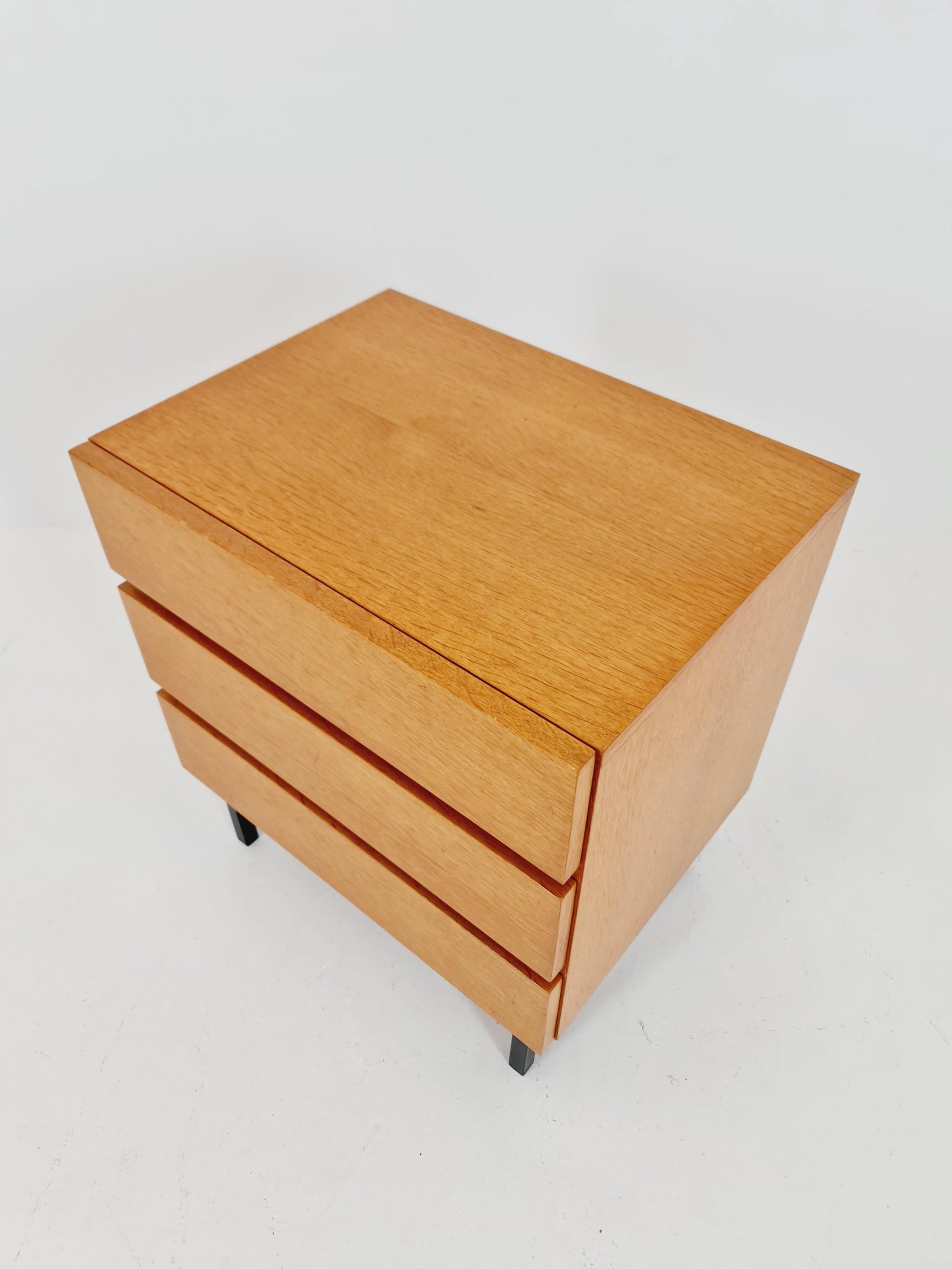 Midcentury German Oak chest of drawers by Mustring Möbel 1960s