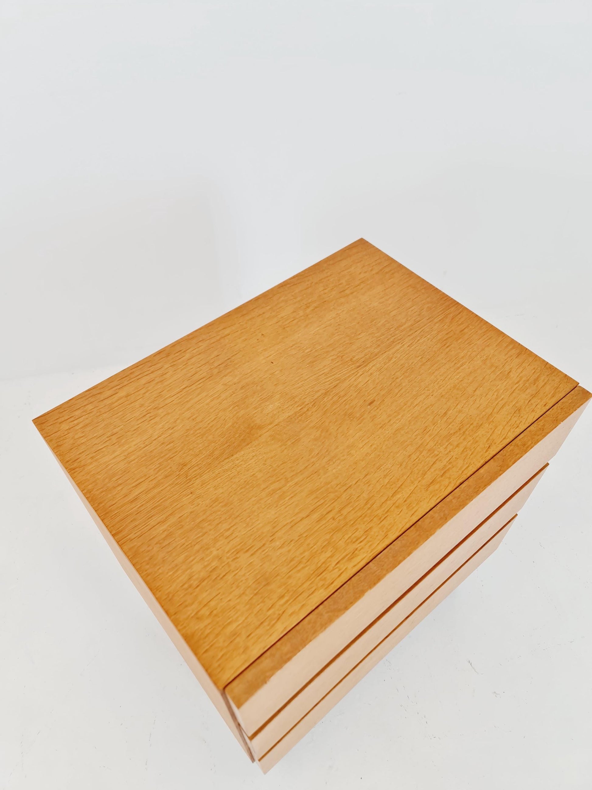 Midcentury German Oak chest of drawers by Mustring Möbel 1960s