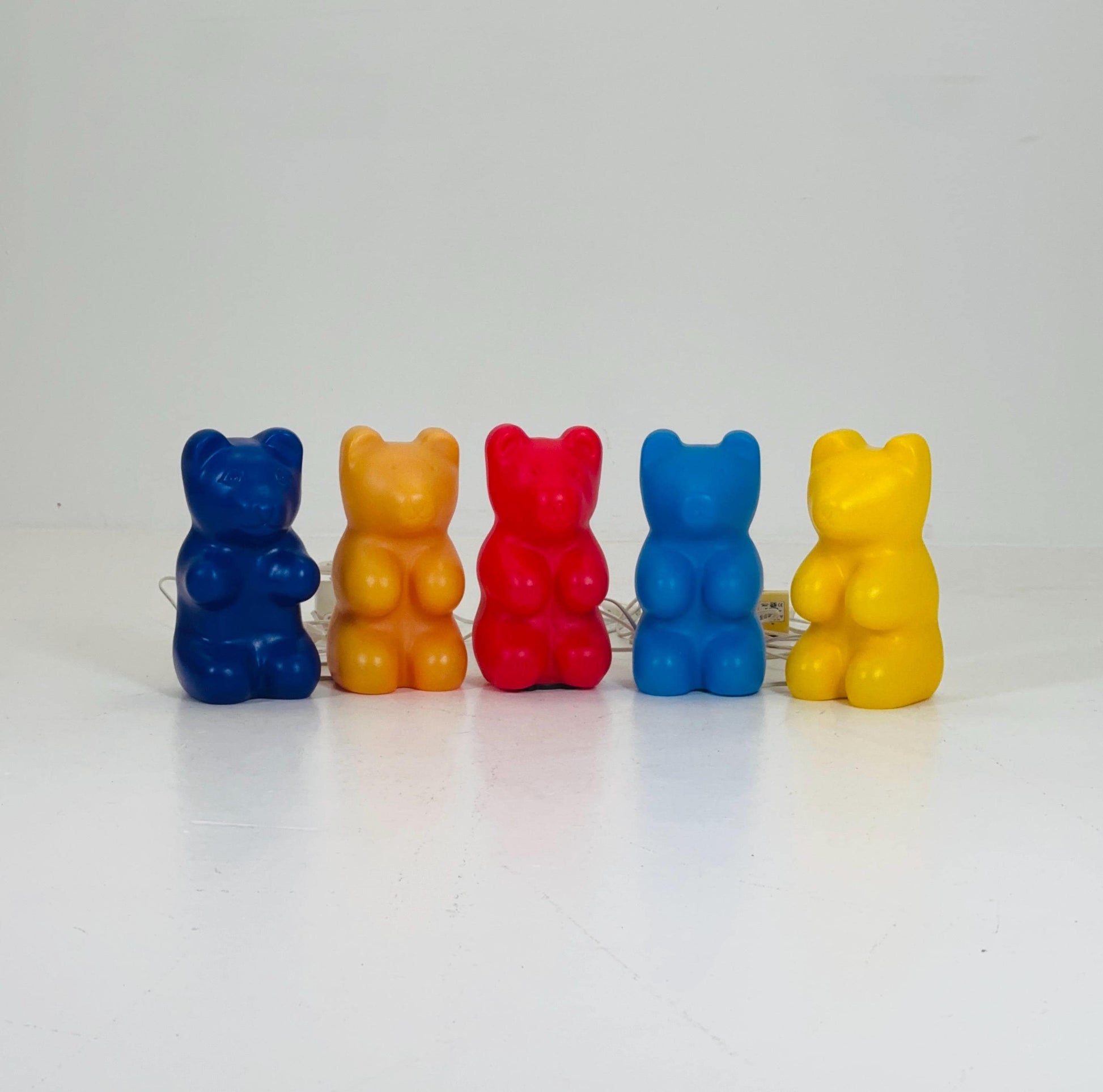 Space age retro teddy bear table lamp by Heico Germany 1980s