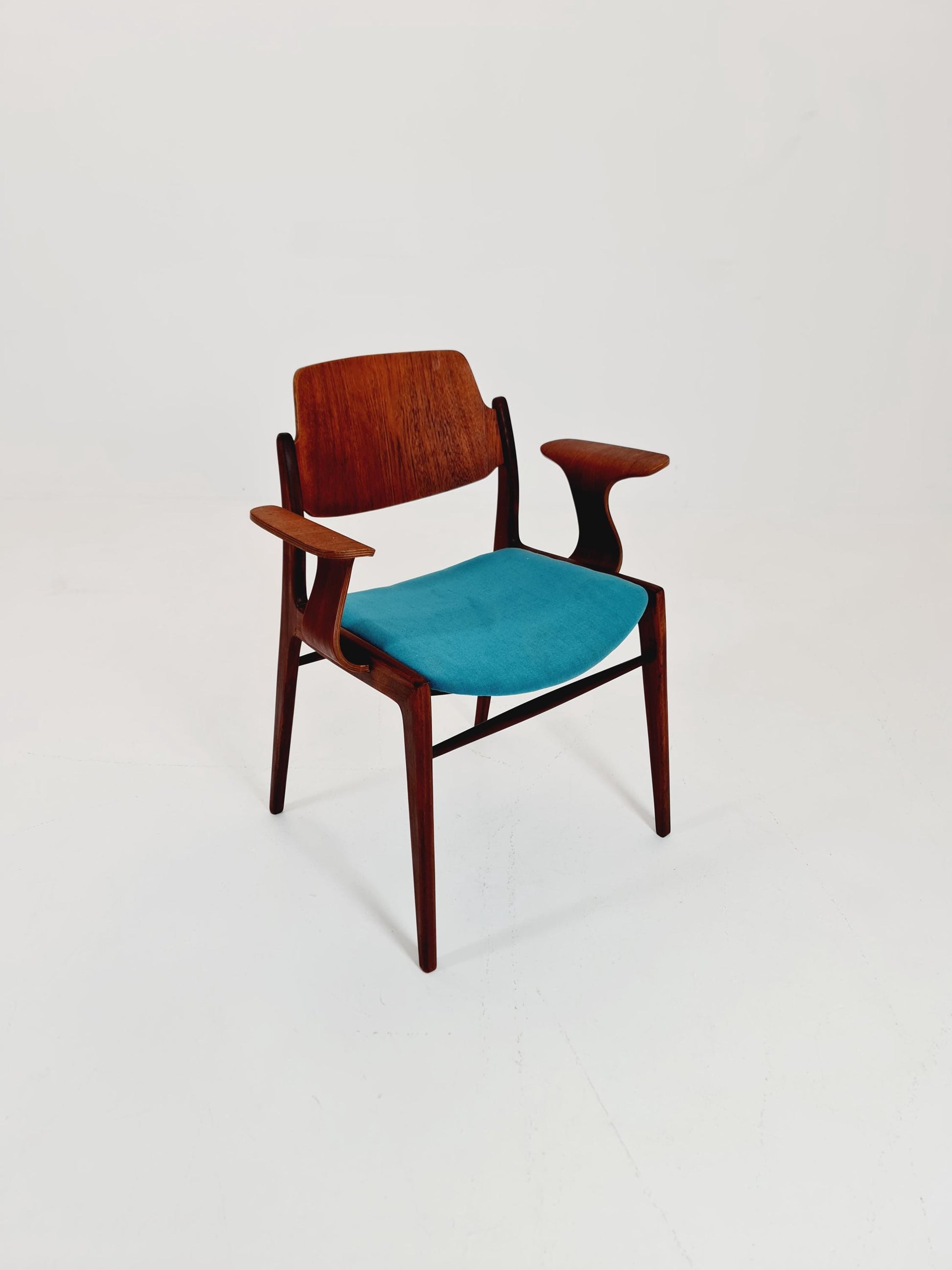 Super Rare German teak Armchair by Georg Leowald for wilkhan 1960s,