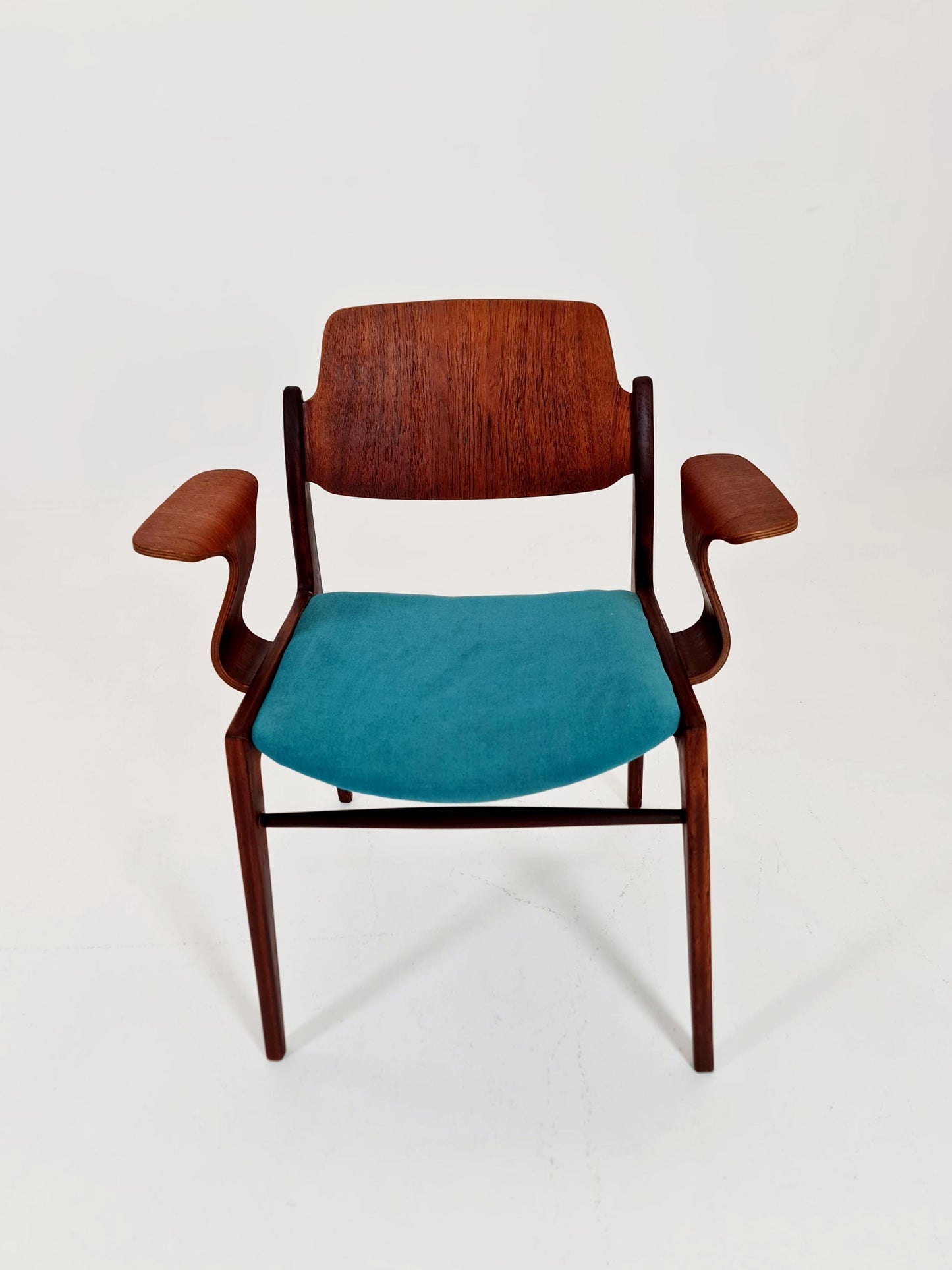 Super Rare German teak Armchair by Georg Leowald for wilkhan 1960s,