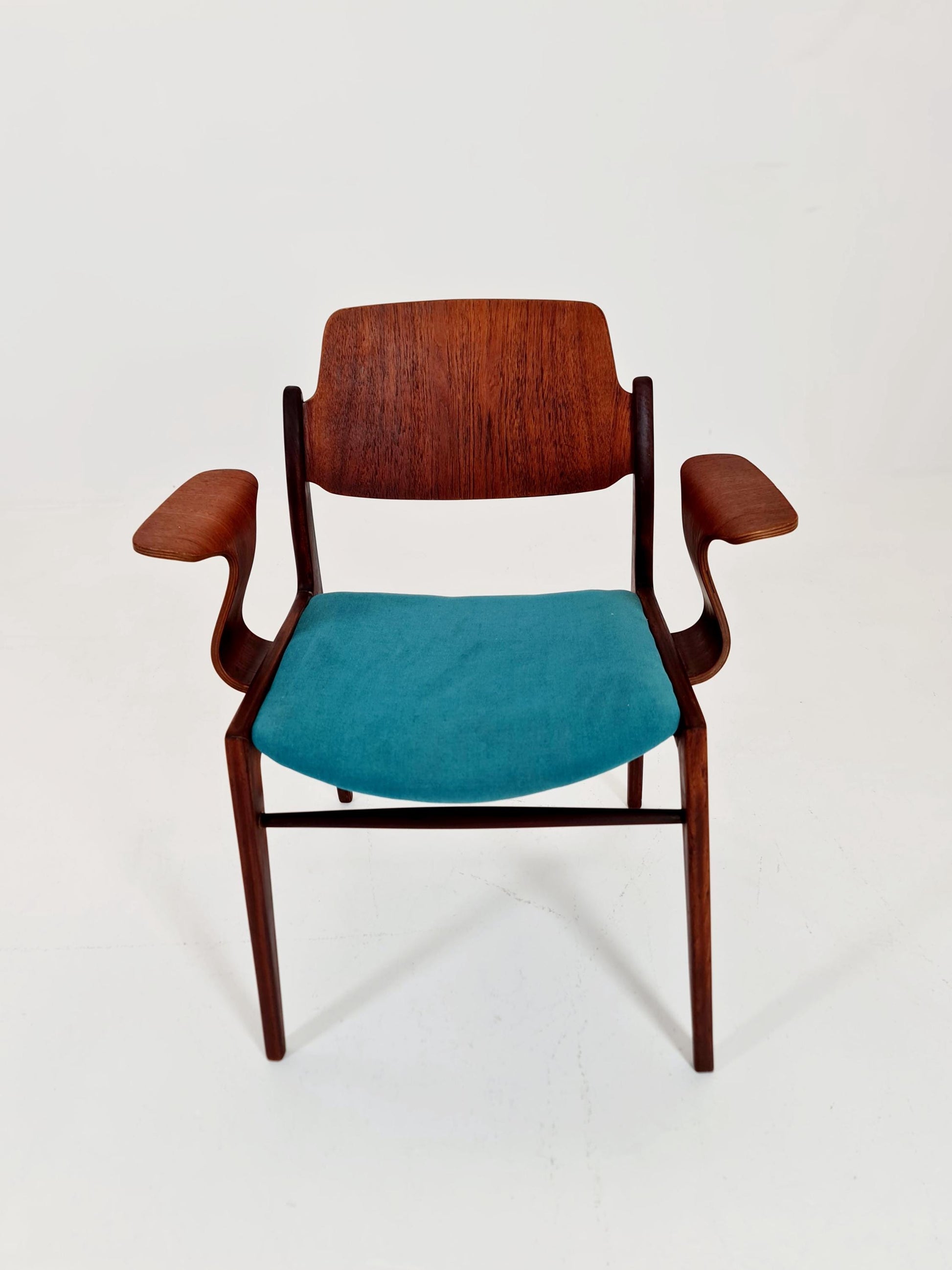 Super Rare German teak Armchair by Georg Leowald for wilkhan 1960s,