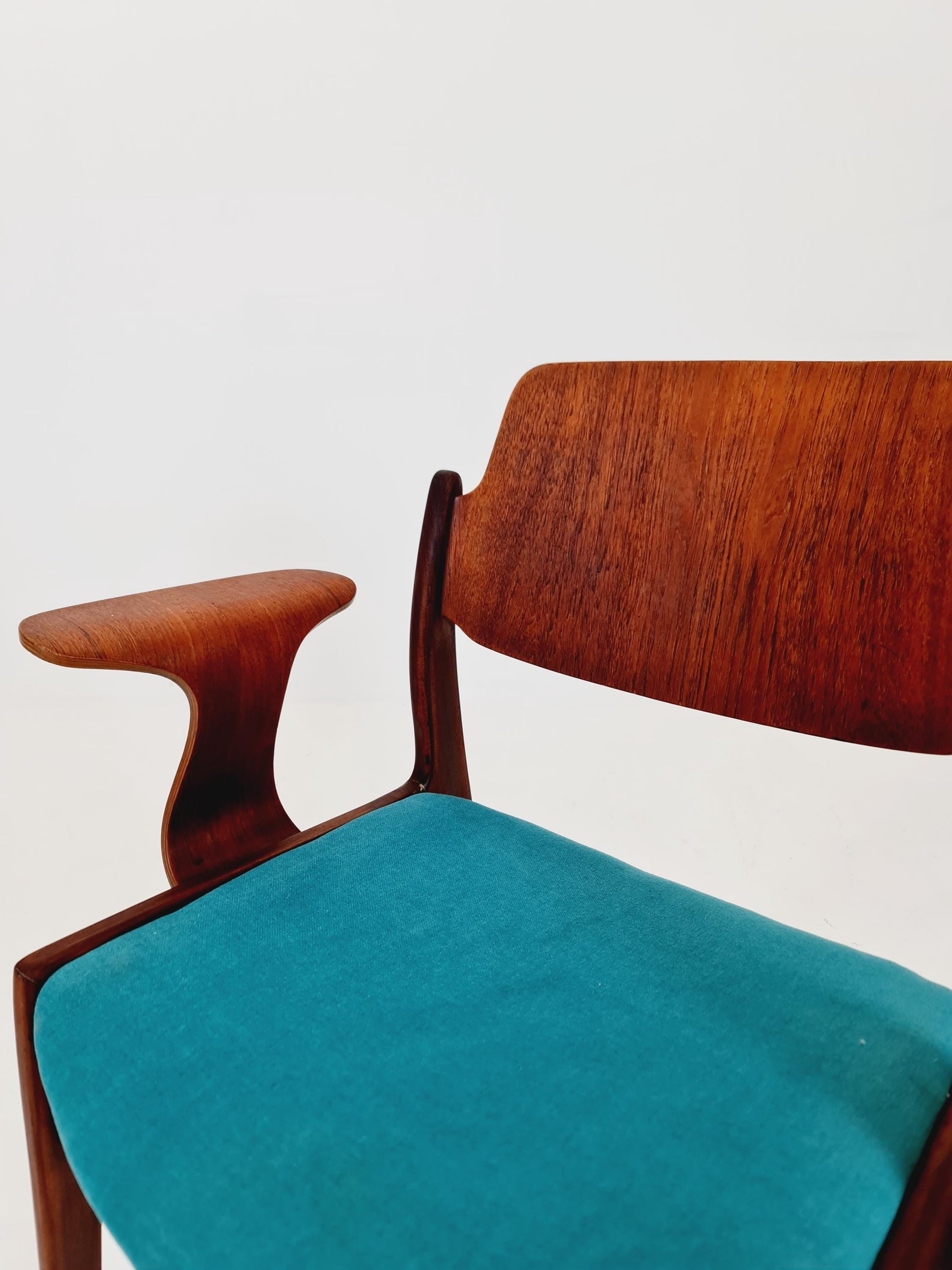 Super Rare German teak Armchair by Georg Leowald for wilkhan 1960s,
