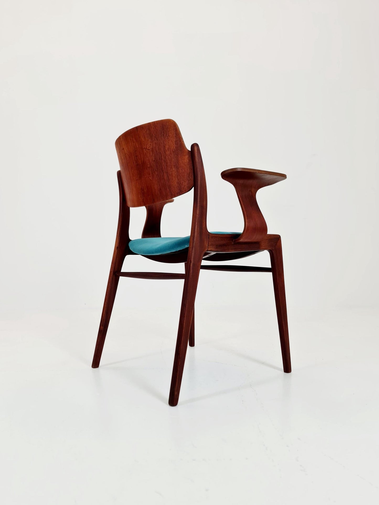 Super Rare German teak Armchair by Georg Leowald for wilkhan 1960s,