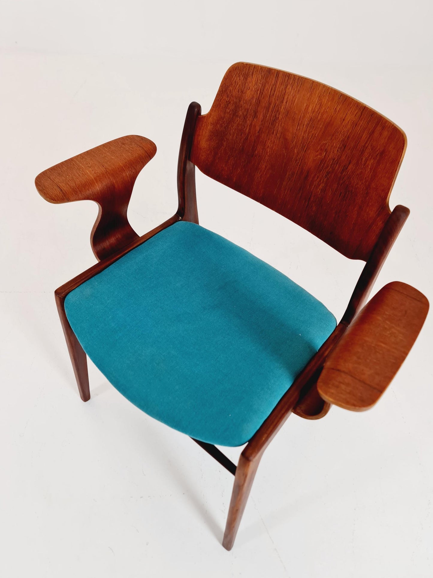 Super Rare German teak Armchair by Georg Leowald for wilkhan 1960s,