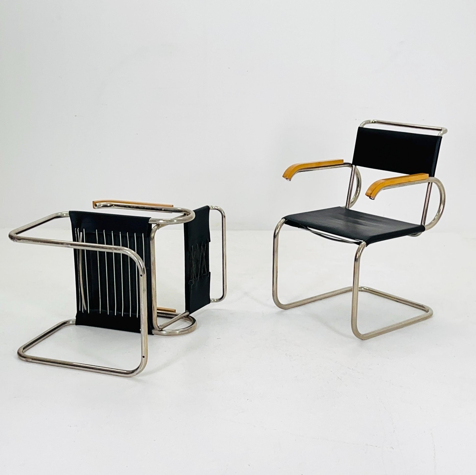1 of 2 Mid century Cantilever D40 armchair for Marcel Breuer By Tecta Germany 1980s
