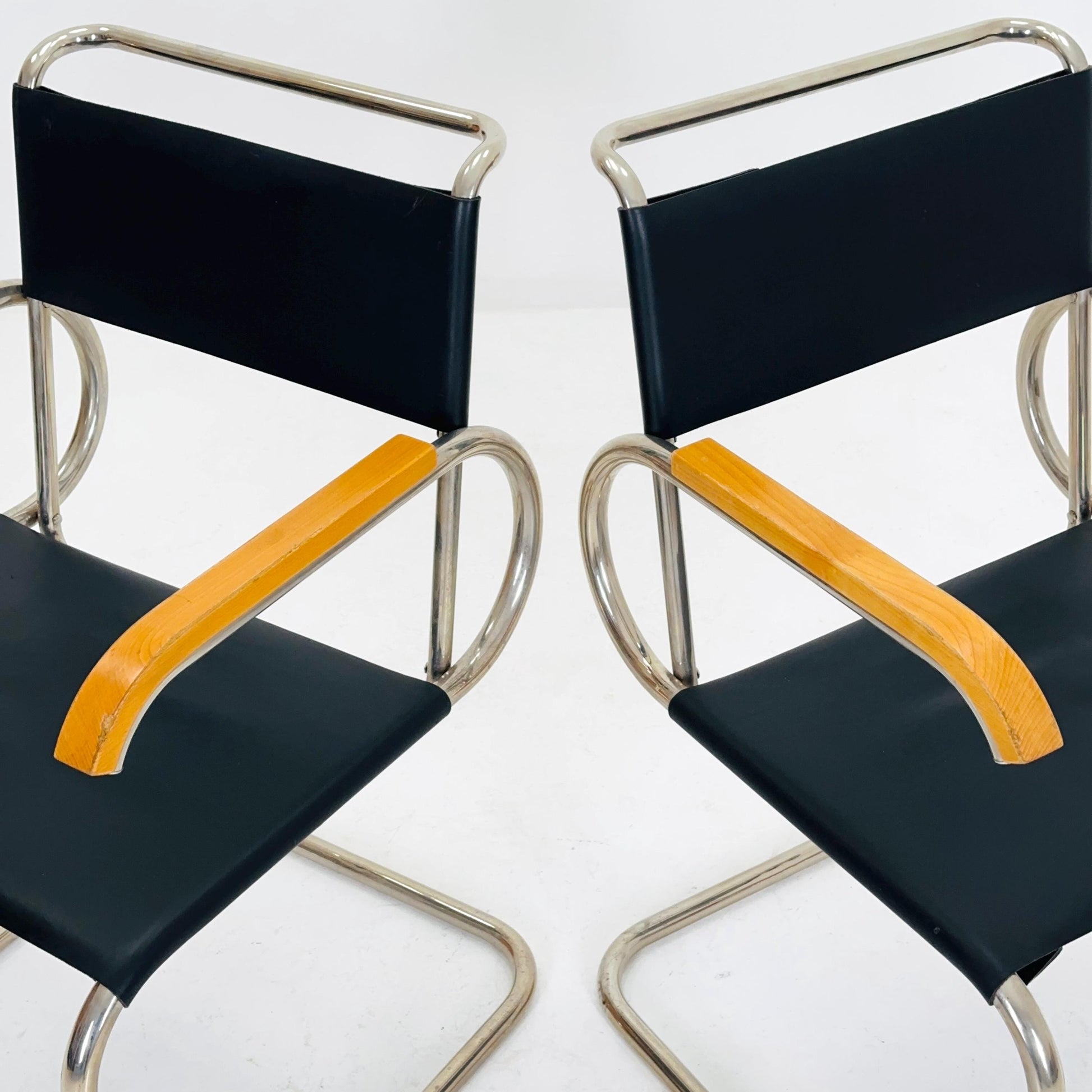 1 of 2 Mid century Cantilever D40 armchair for Marcel Breuer By Tecta Germany 1980s
