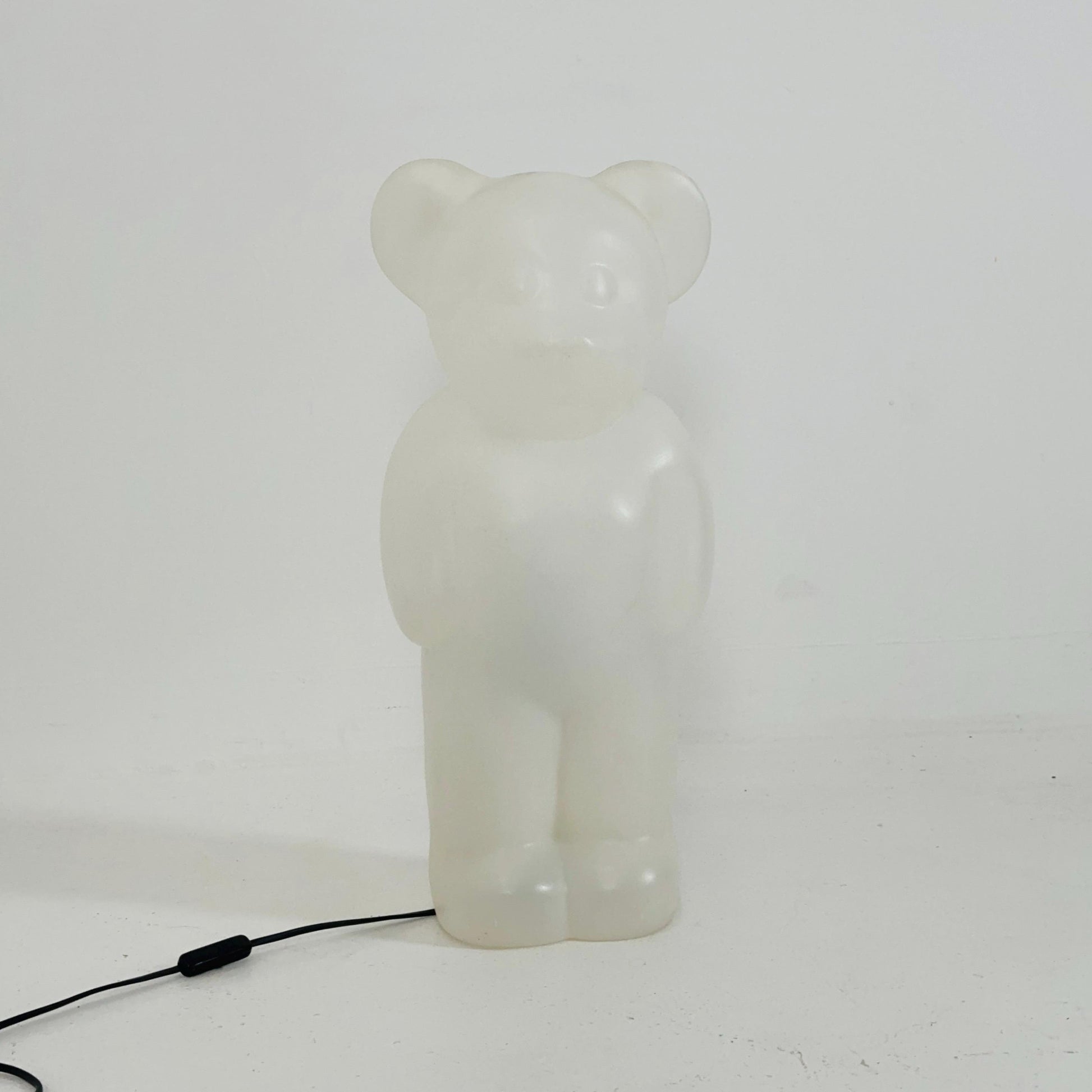 Spaceage rare white Lumibär by Flötotto, Haribo Bear vintage kids Night Lamp 1980S Germany