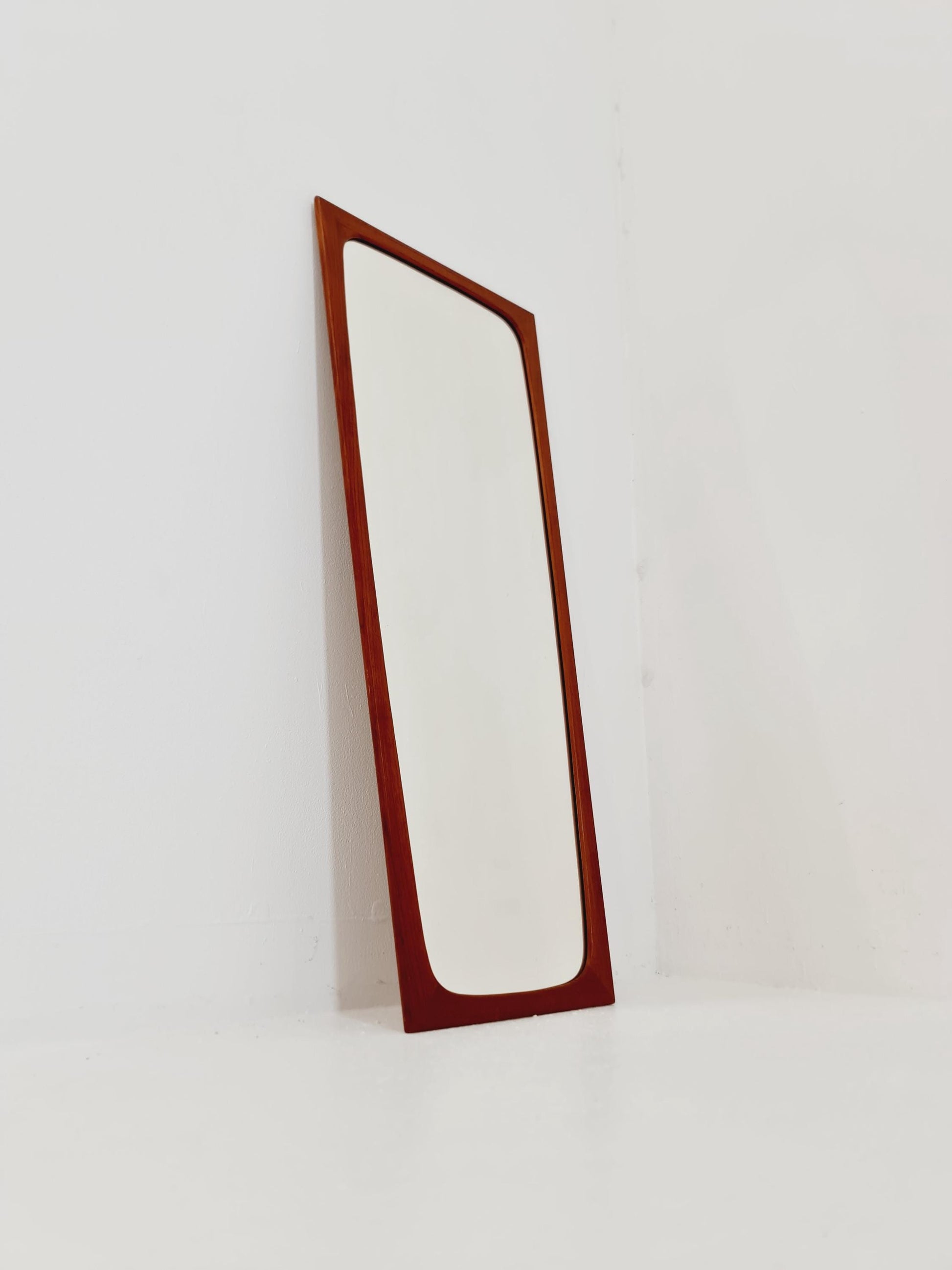 Teak Danish mid-century Modern wall-mounted mirror, 1960s