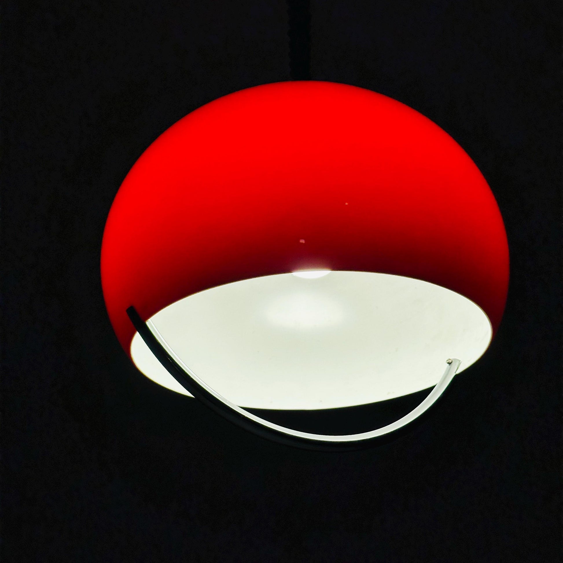 Mid-century Meblo pendant lamp designed by Harvey Guzzini Dijkstra, 1970s