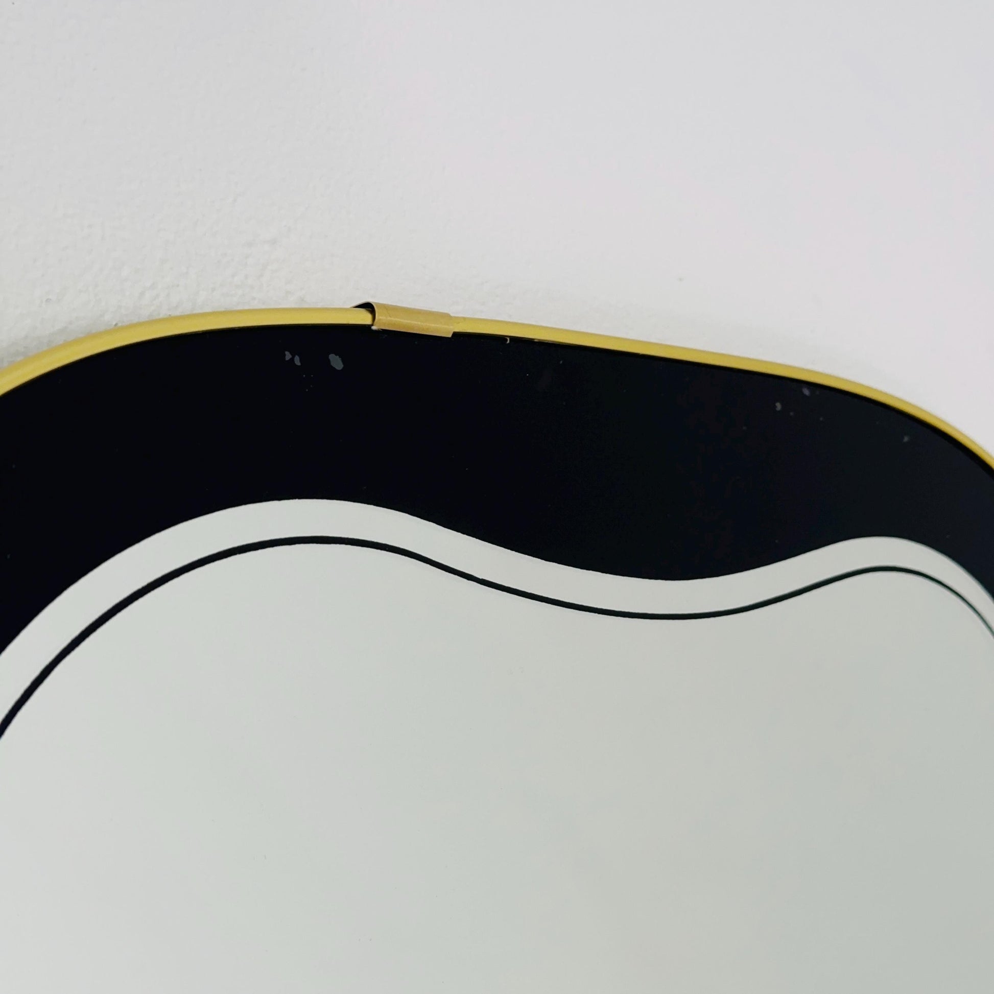 Kristall Mid Century asymmetric wall Mirror by lenzgold Nieren Spiegel - Kidney mirror 1960s rockabilly Germany