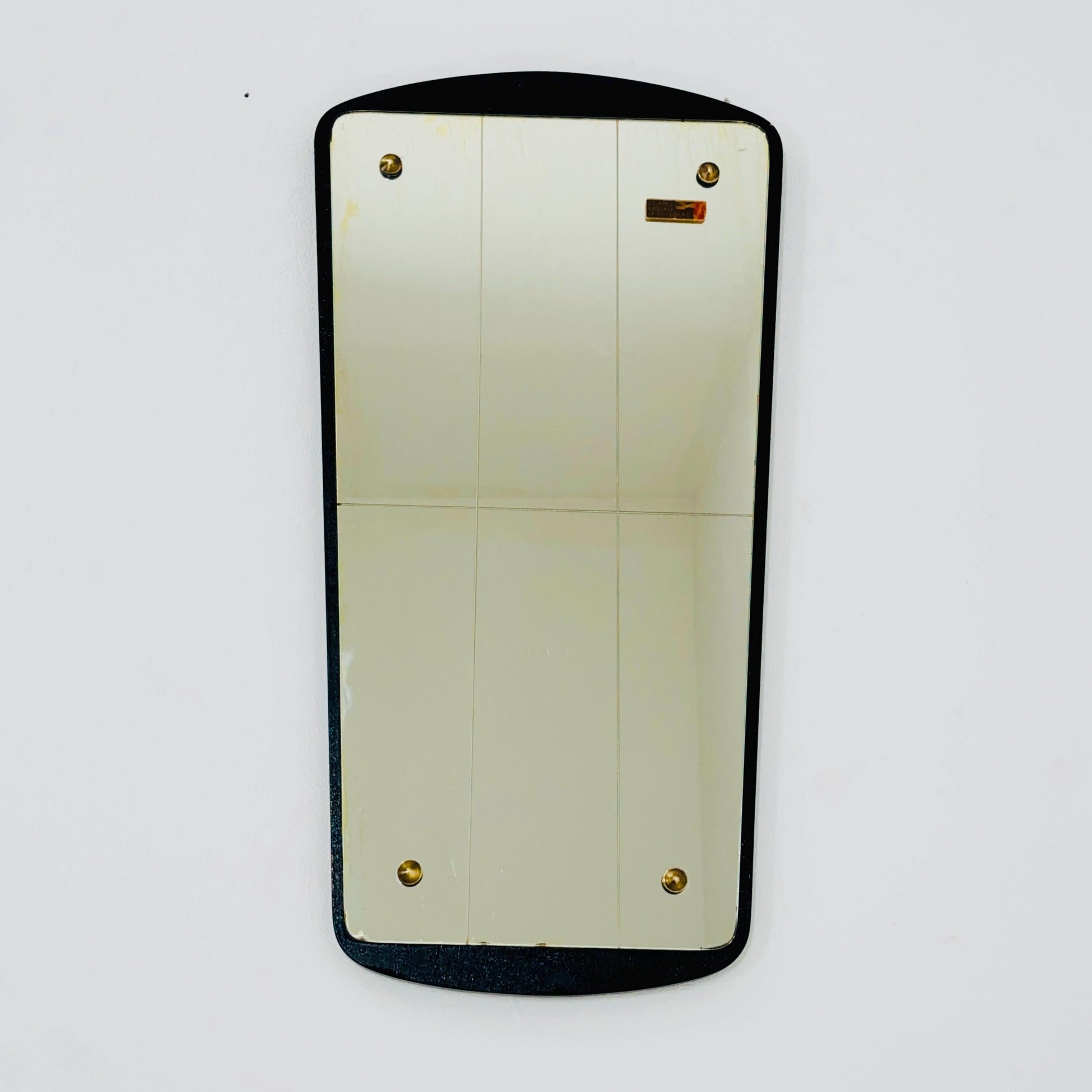 Kristall Mid Century asymmetric wall Mirror by lenzgold Nieren Spiegel - Kidney mirror 1960s rockabilly Germany