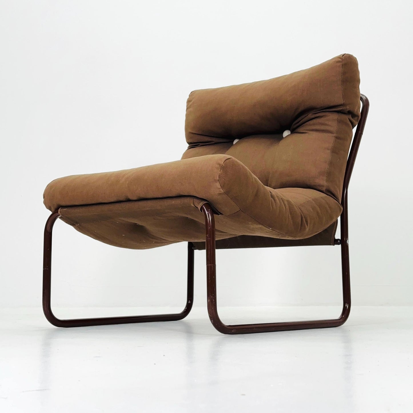 Mid century brown Pixi lounge chair by Gillis Lundgren for Ikea, 1970s