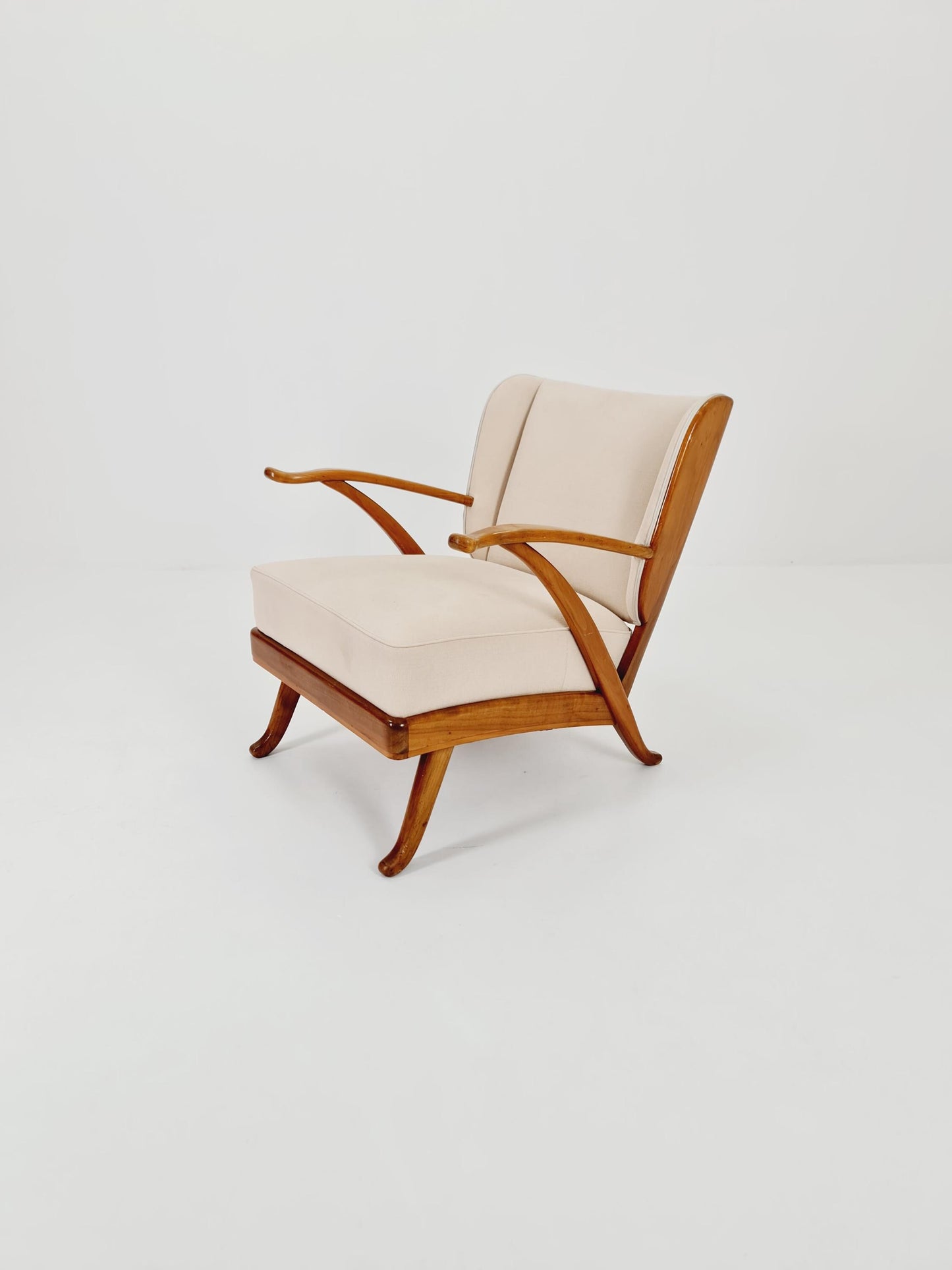 Mid Century lounge chair/ Easy Wing chair by Karl Nothhelfer , 1960s