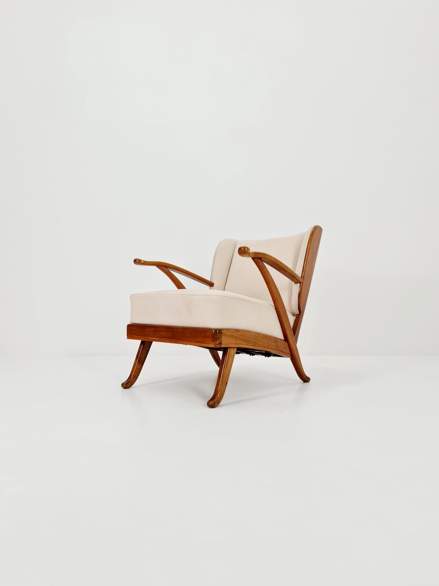 Mid Century lounge chair/ Easy Wing chair by Karl Nothhelfer , 1960s