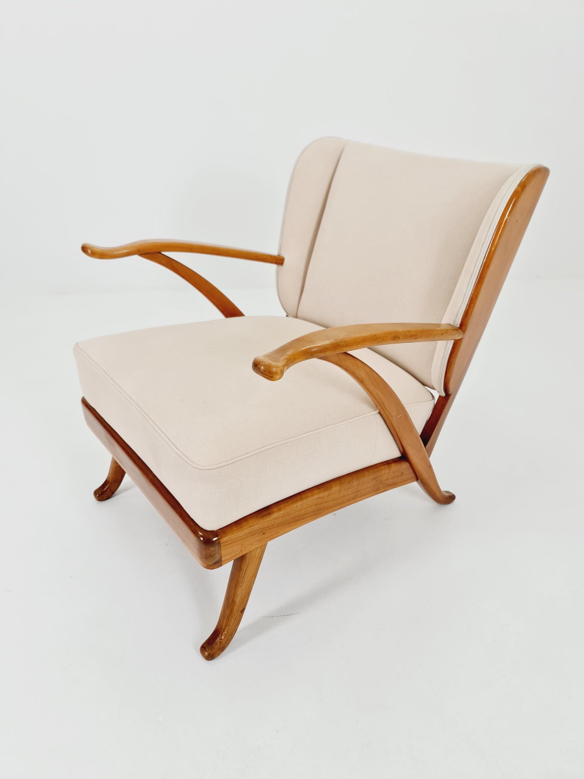Mid Century lounge chair/ Easy Wing chair by Karl Nothhelfer , 1960s