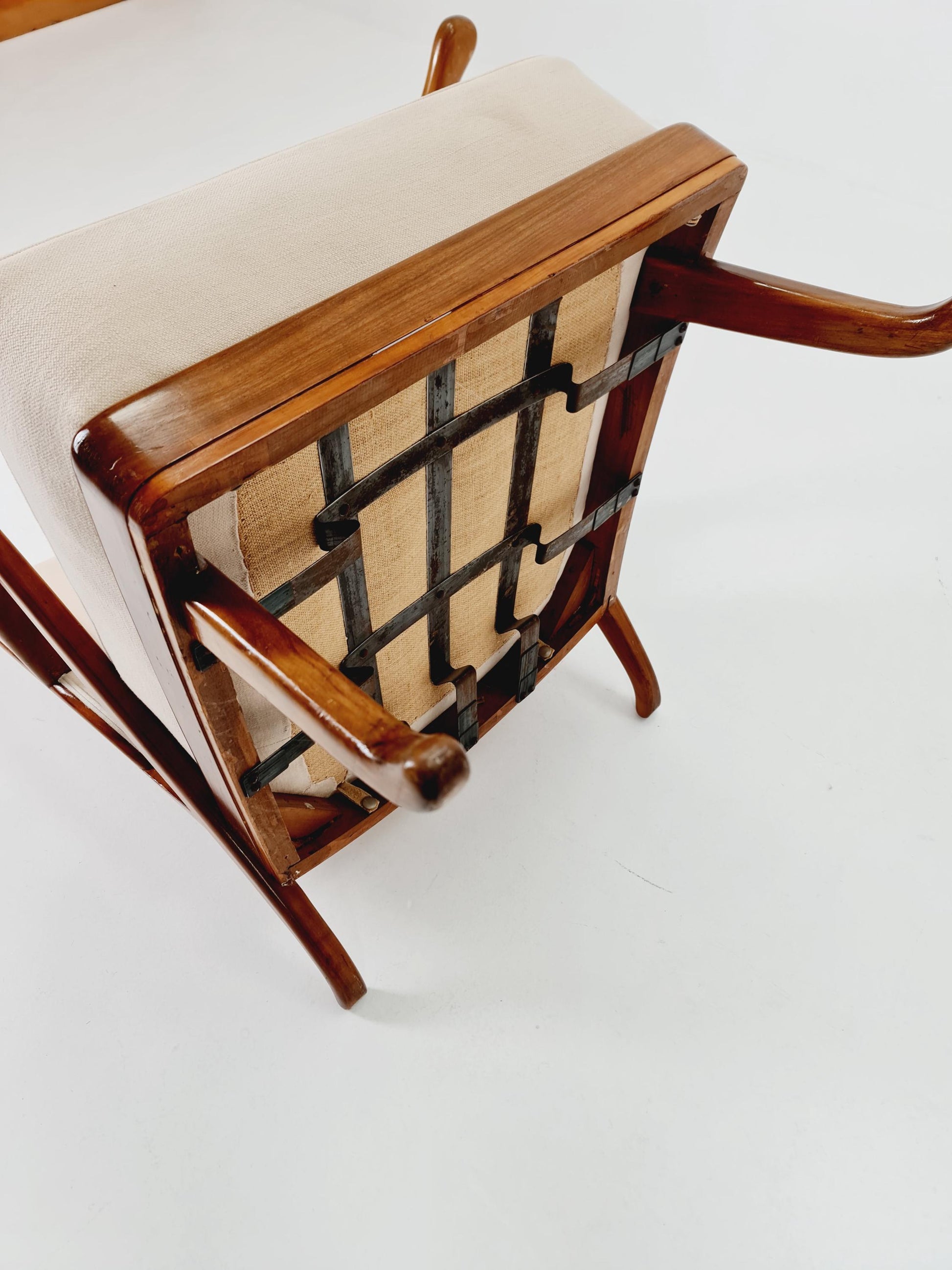 Mid Century lounge chair/ Easy Wing chair by Karl Nothhelfer , 1960s