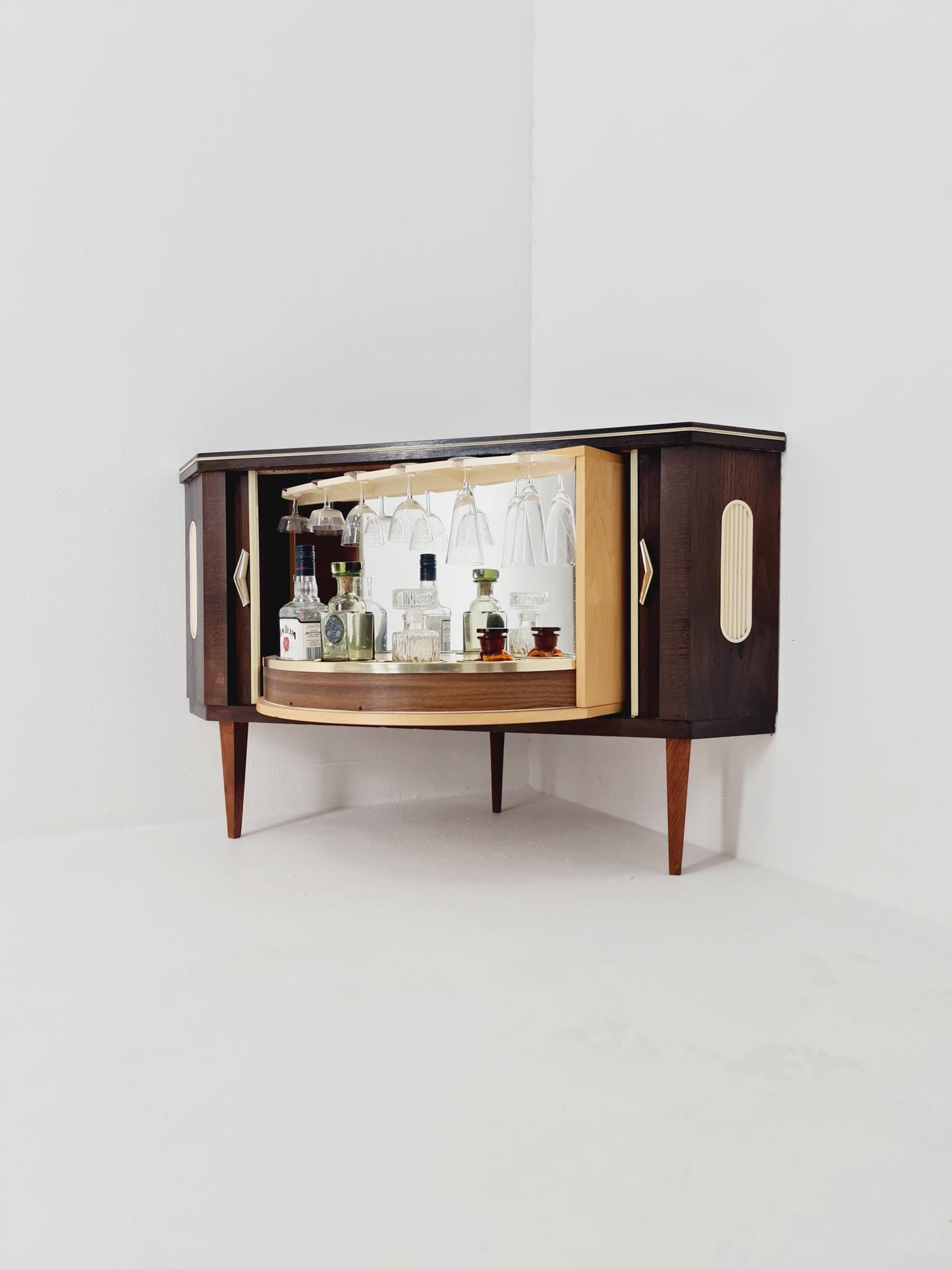 Rare Mid century Corner German bar/ sideboard, 1950s