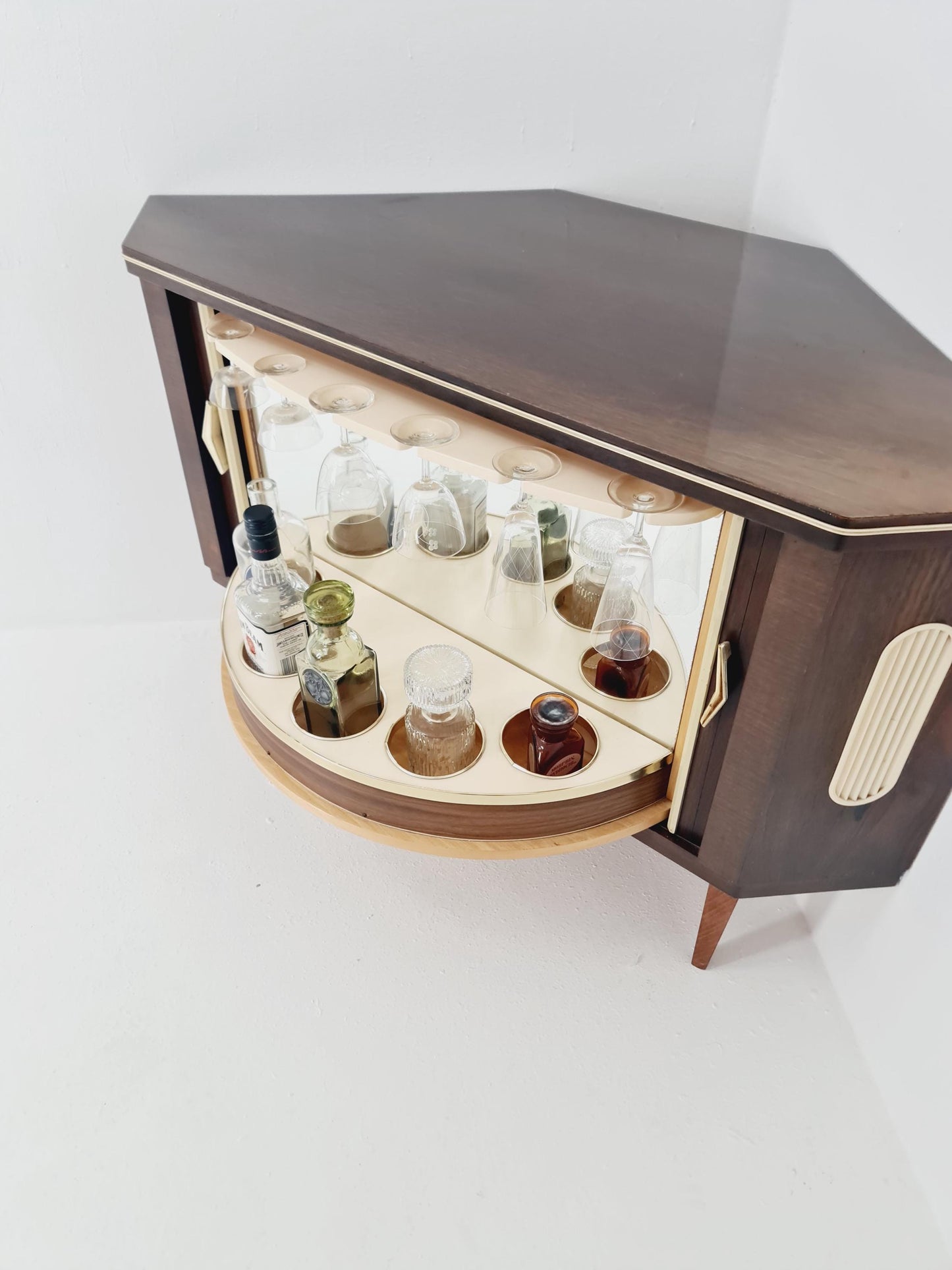 Rare Mid century Corner German bar/ sideboard, 1950s