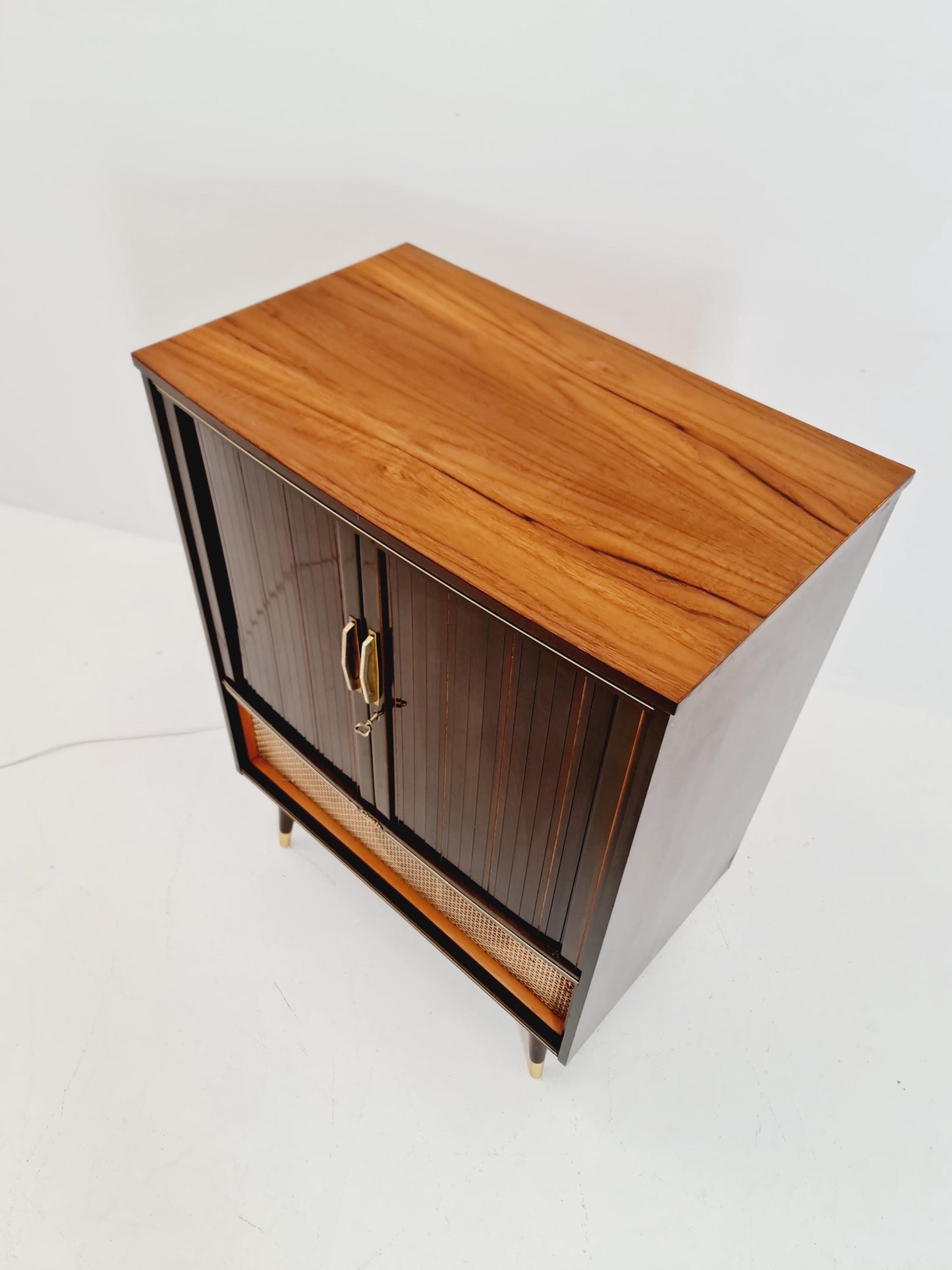 Rare Mid century walnut German bar/ sideboard, BY Graetz 1950s