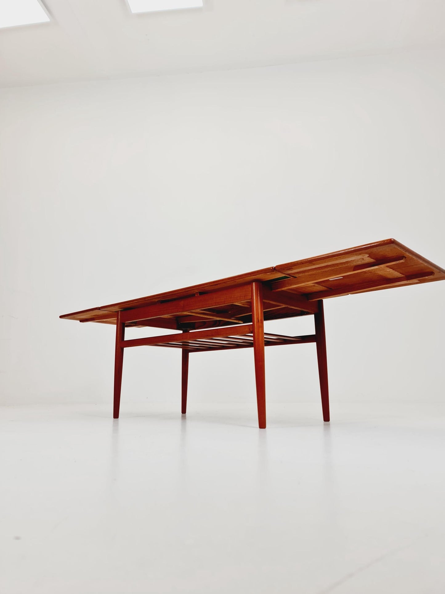 Midcentury Danish teak extendable coffee table by Trioh, 1960s