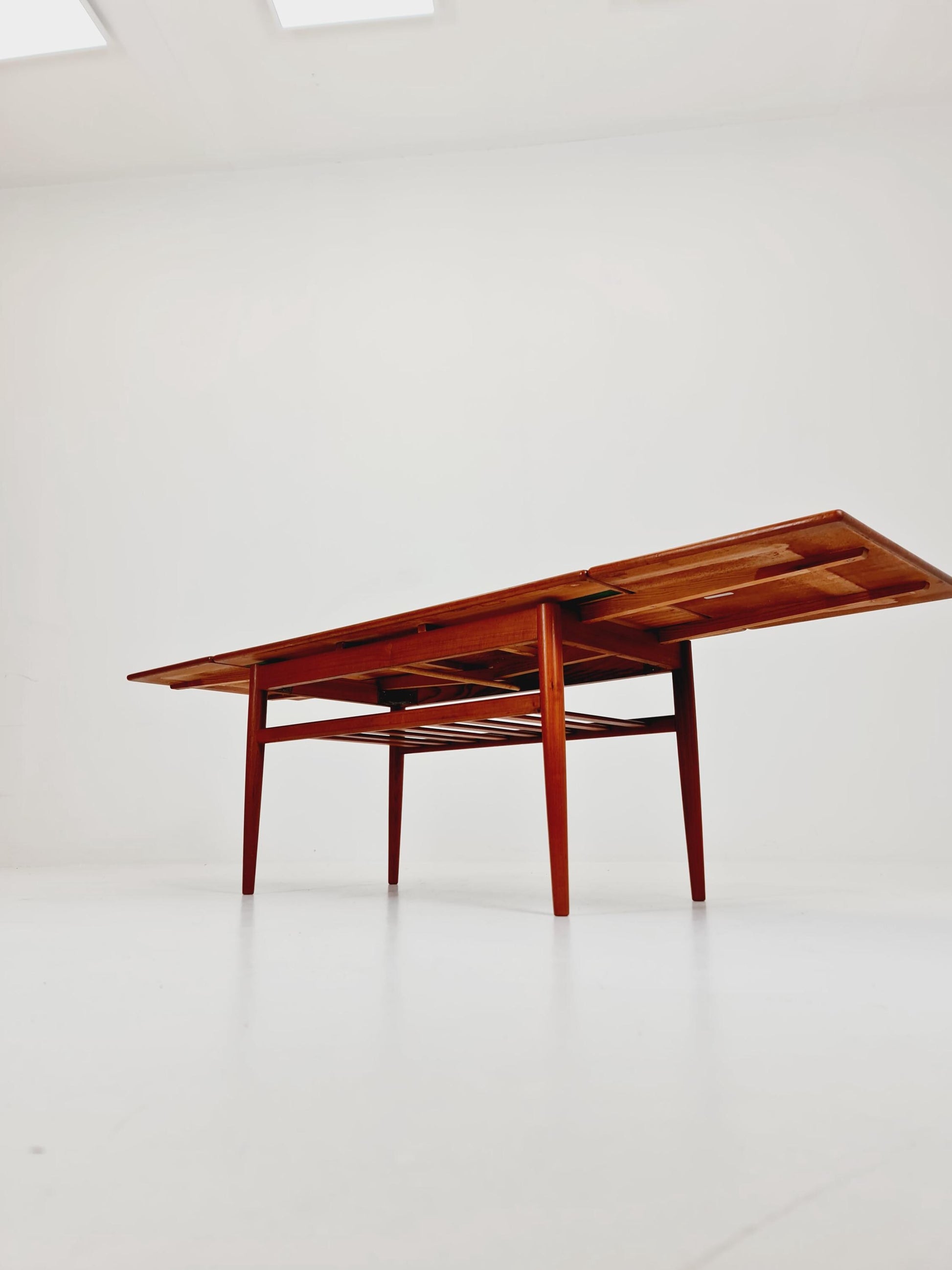 Midcentury Danish teak extendable coffee table by Trioh, 1960s