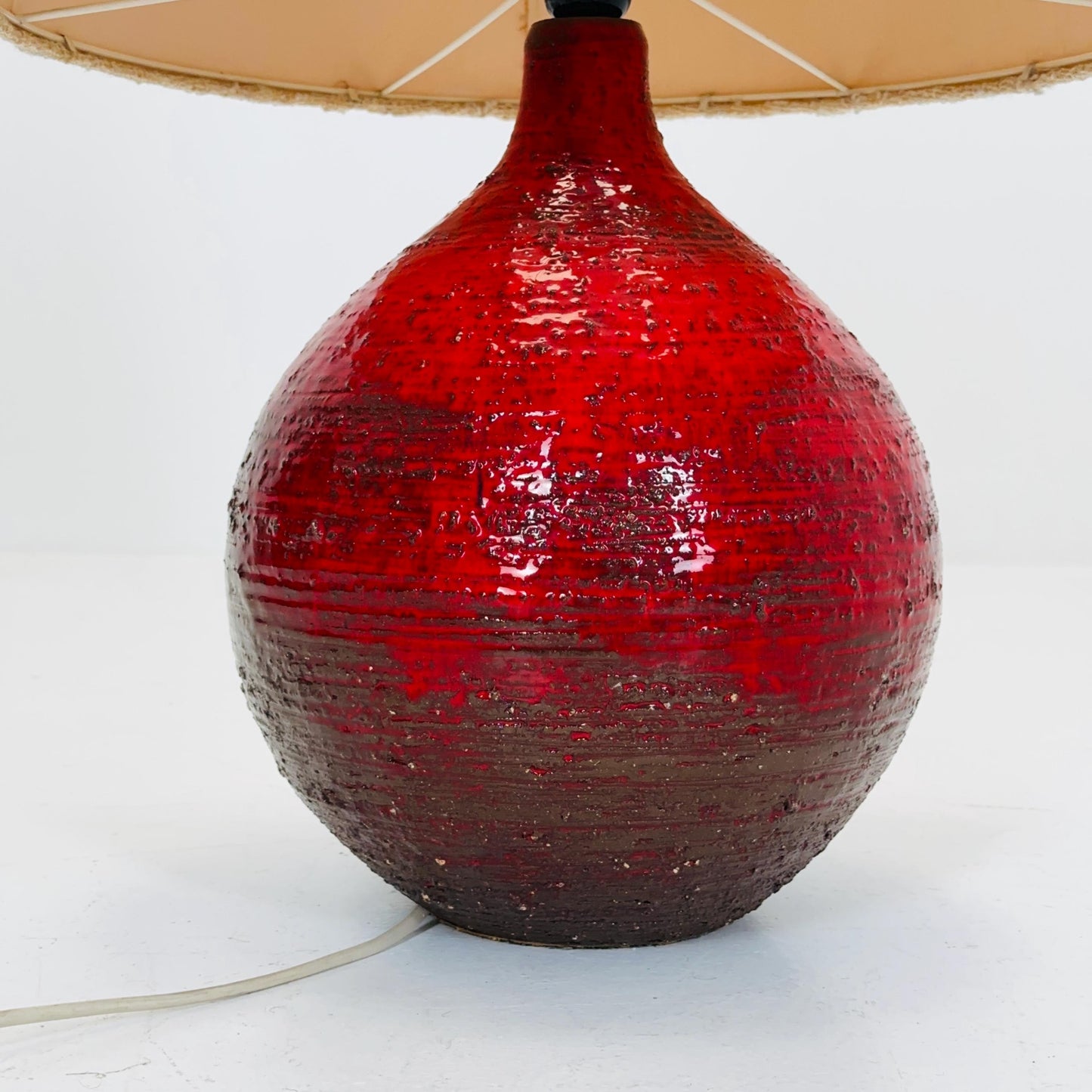 Mid century ceramic handmade floor lamp 1960s Germany
