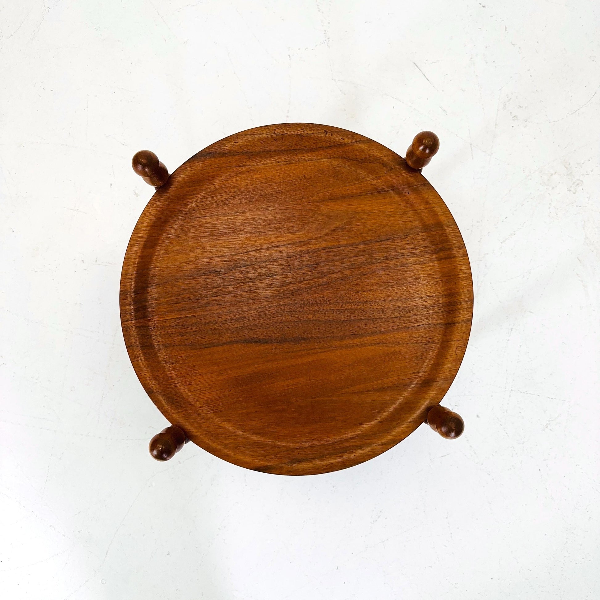 Mod century Modern Danish Round Teak Side table - 1960s