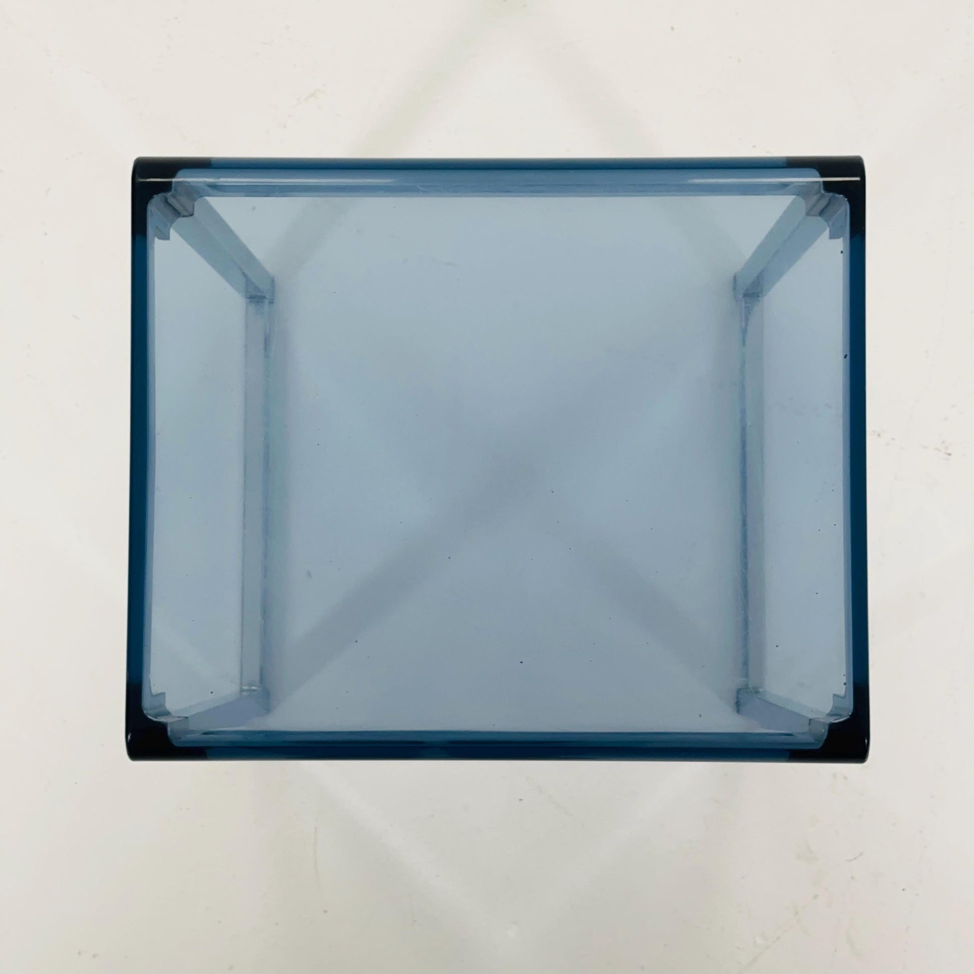 Blue Space Age side table by Marc Berthier for Prisunic, 1970s