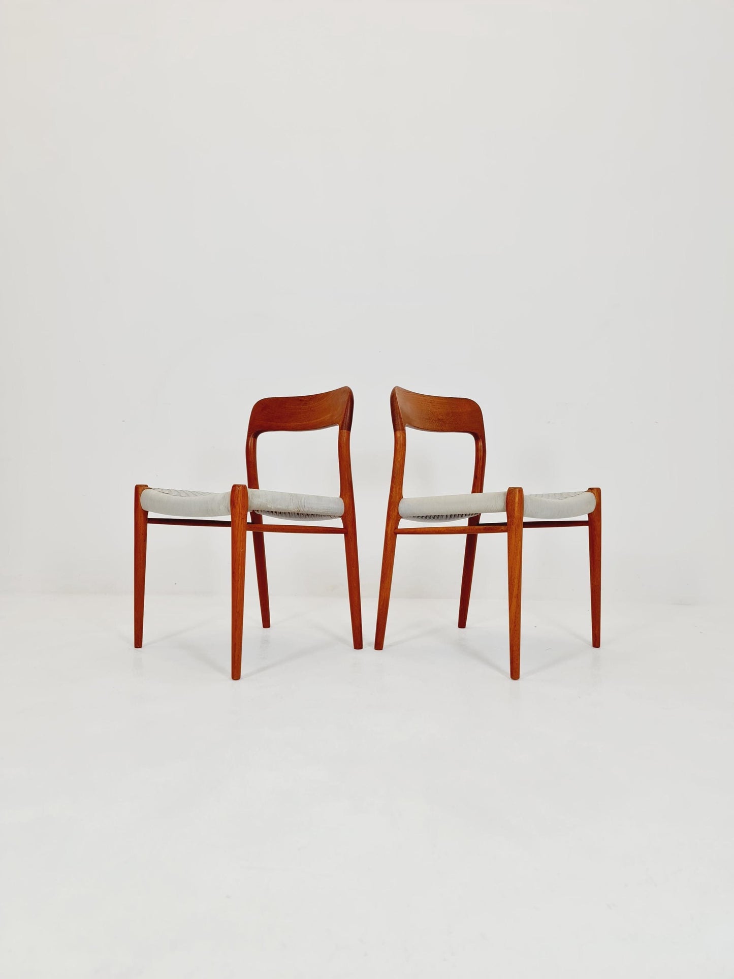 1 of 2 Vintage Danish teak dining charis by Niels Otto Møller Model 77, 1960s,