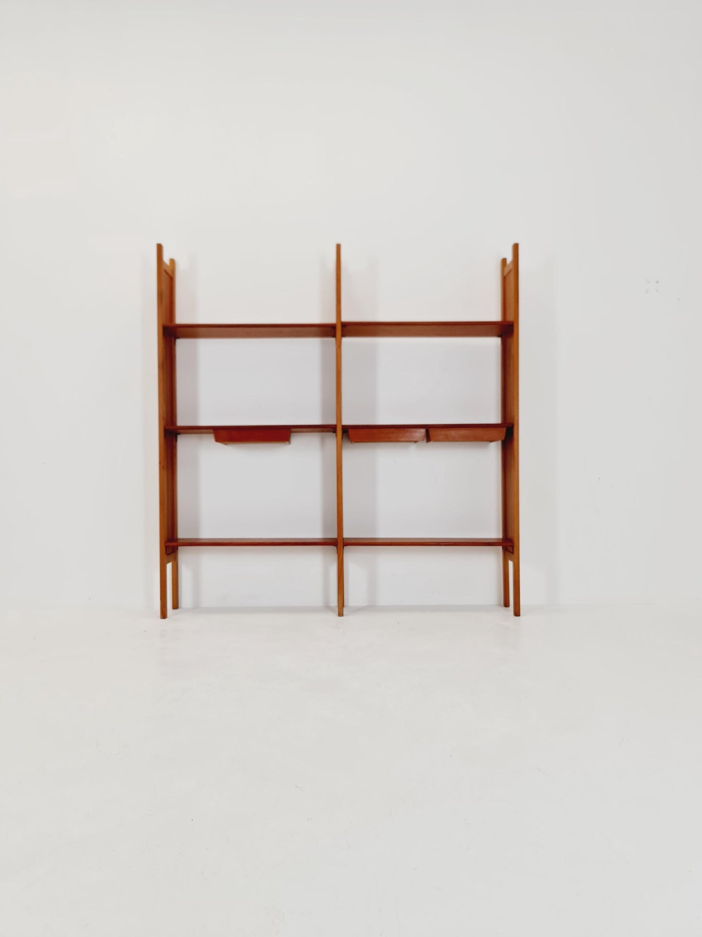 Danish freestanding vintage bookshelf system/ book case teak by Bengt Ruda, 1960s