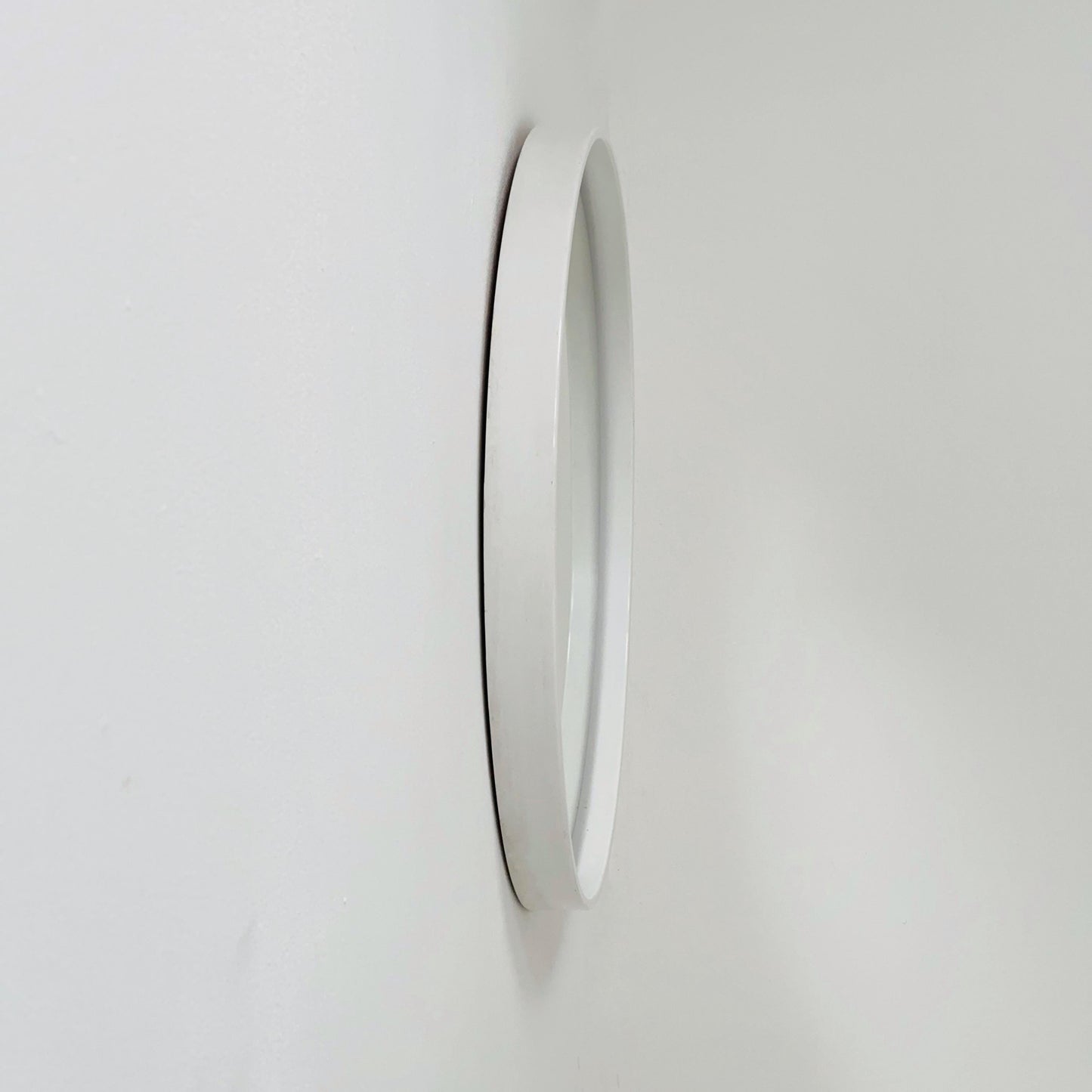 Space age/mid century large plastic frame round mirror 1970s